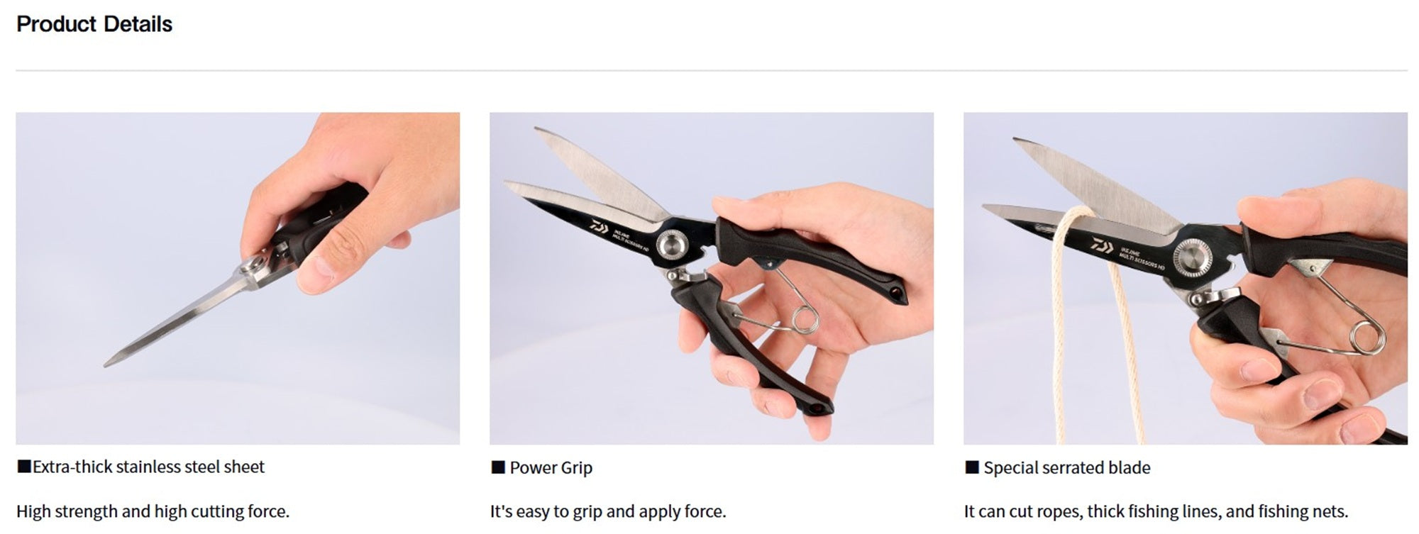 Daiwa HD-210 Ikejime Multi Scissors HD Black (0297)