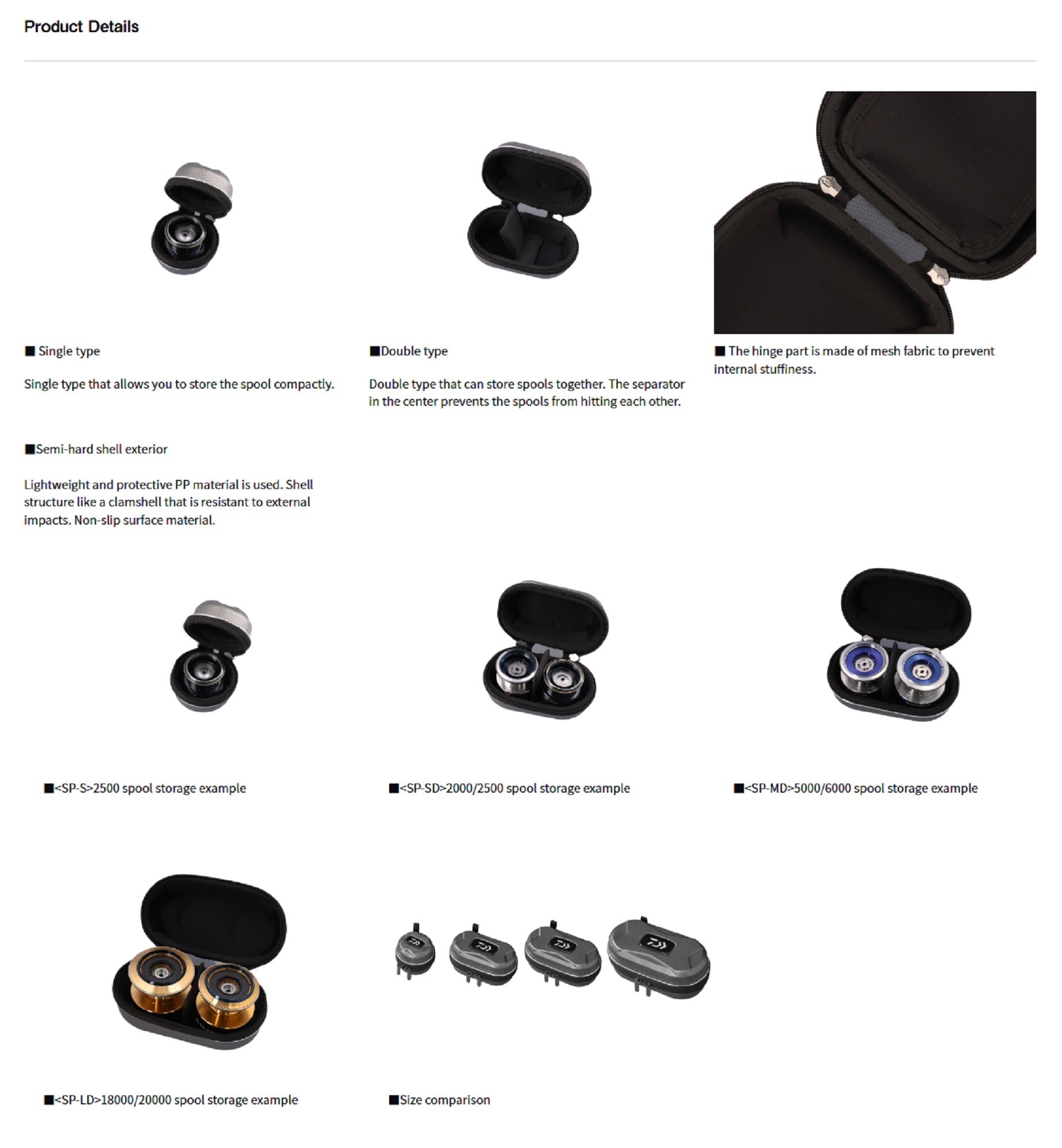 Daiwa SP-LD A Spare Spool Case Size L Double Size 8000-20000 (8640)