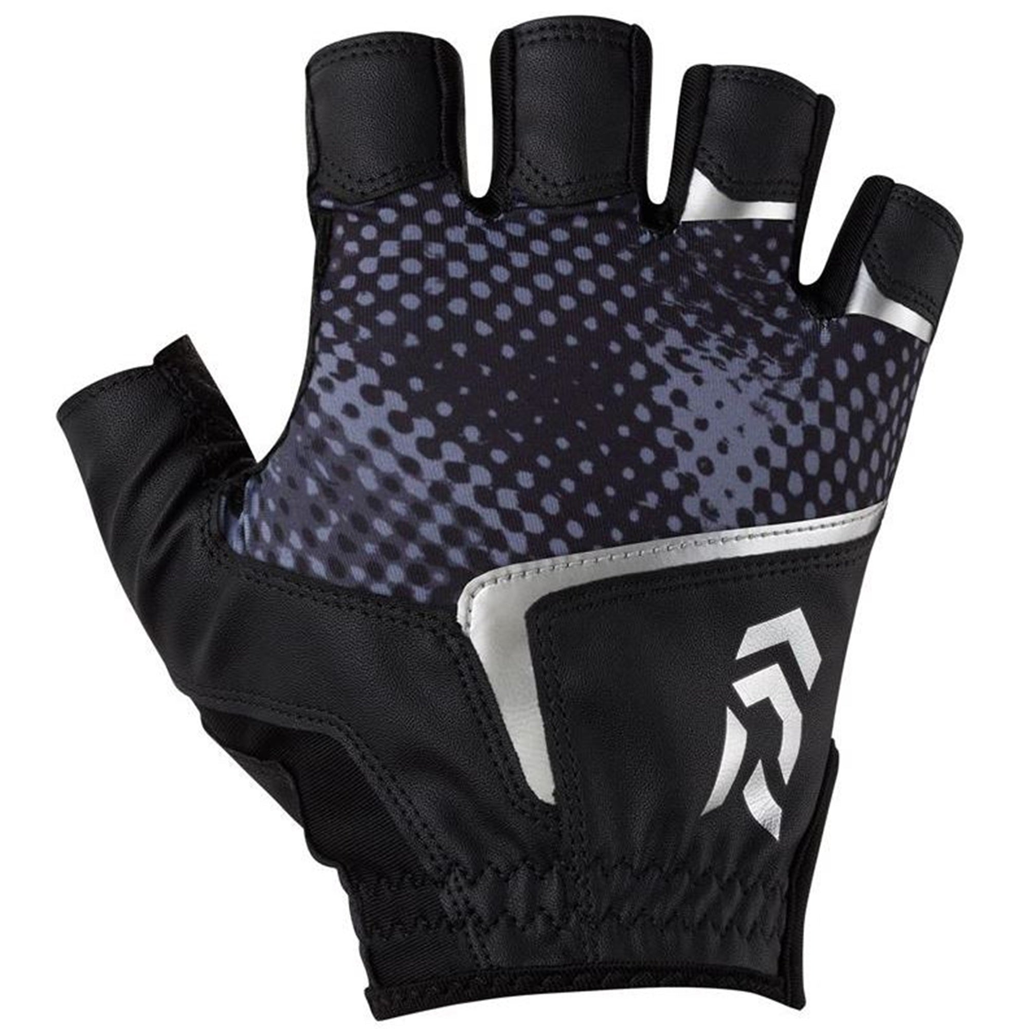 Daiwa Gloves DG-2126 Padded Gloves Size M Black Haze Camo (2280)