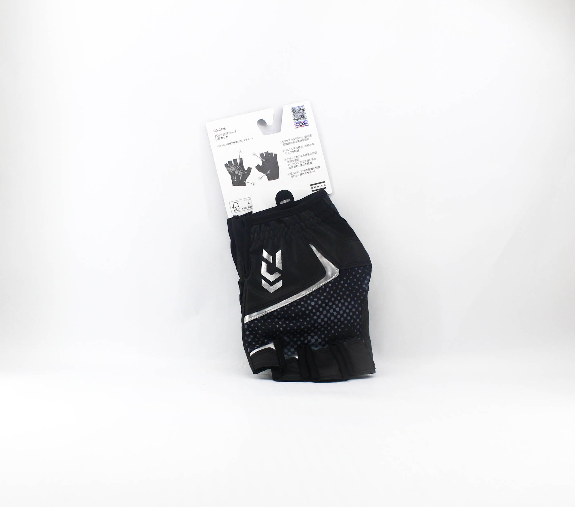 Daiwa Gloves DG-2126 Padded Gloves Size XL Black Haze Camo (3621)