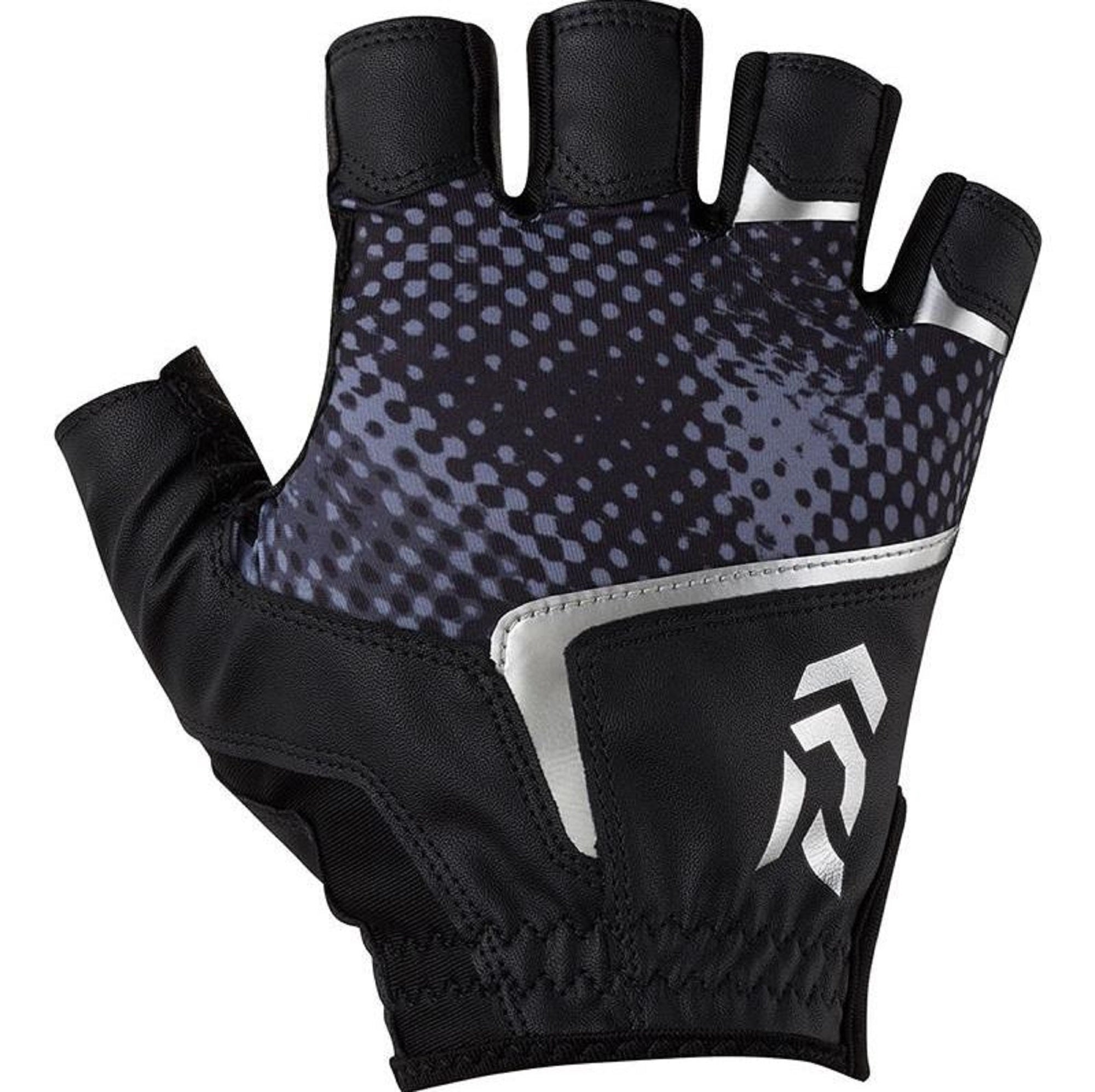 Daiwa Gloves DG-2126 Padded Gloves Size L Black Haze Camo (5120)