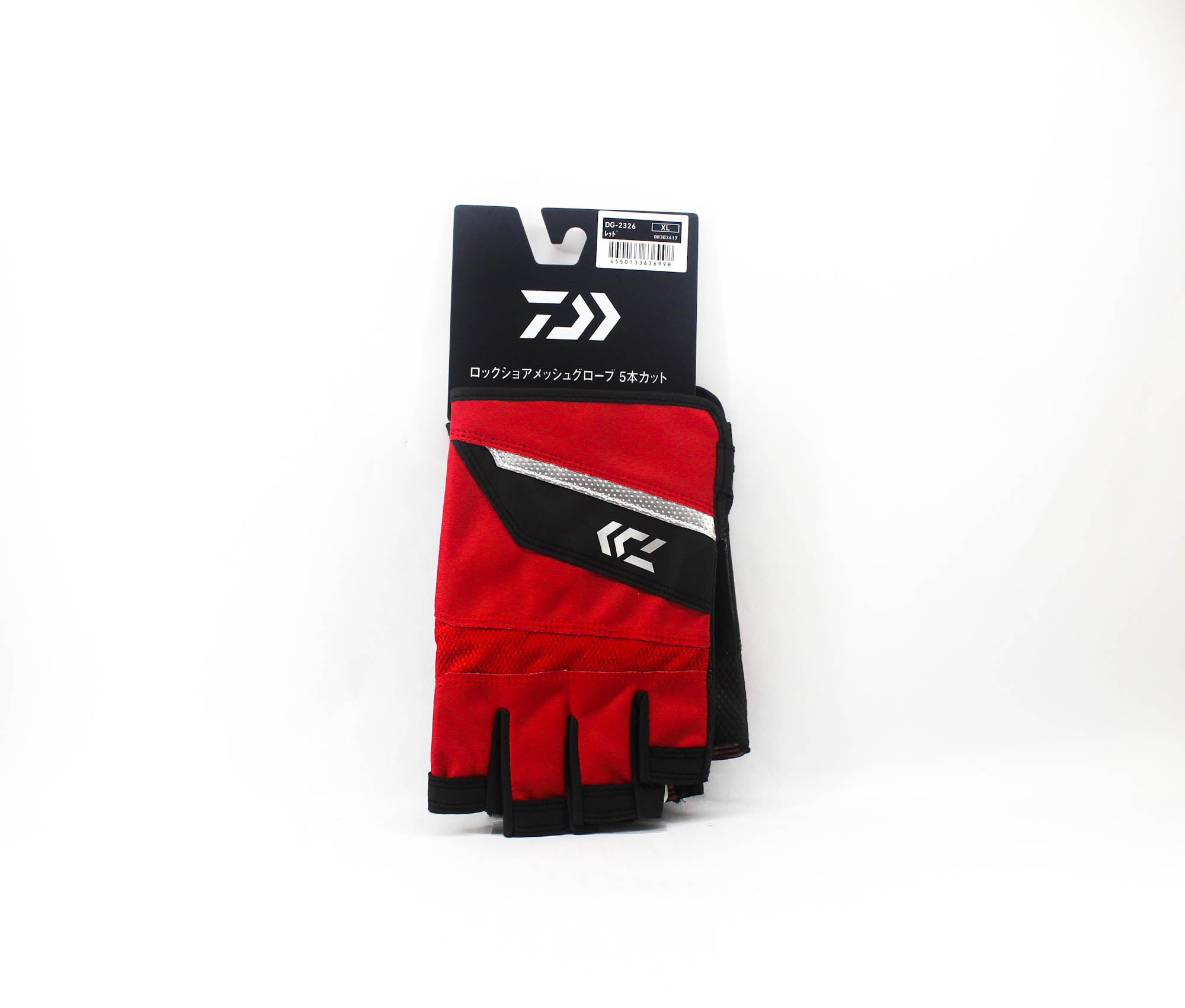 Daiwa Gloves DG-2326 Rock Shore Mesh Gloves Size XL Red (6998)