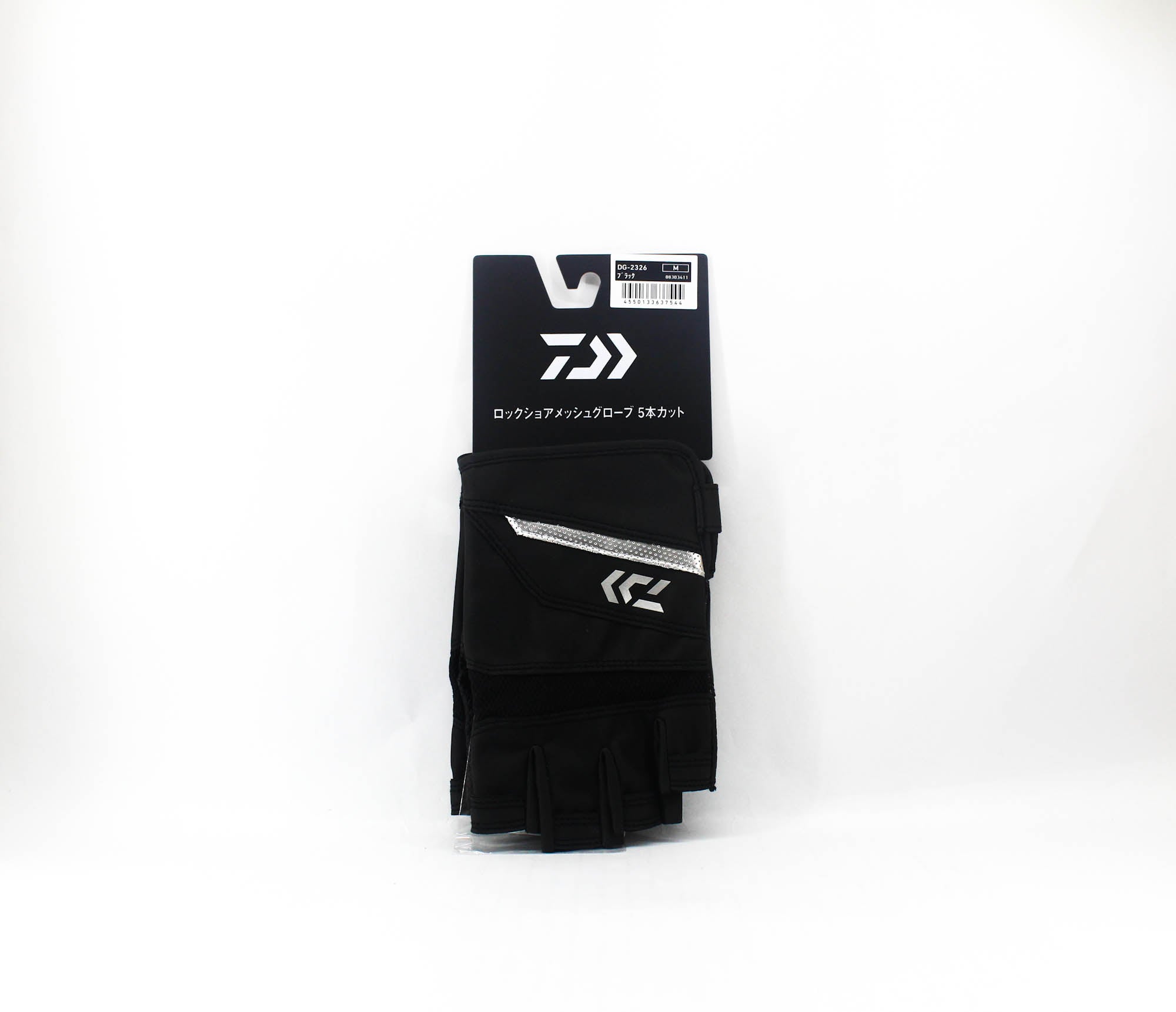 Daiwa Gloves DG-2326 Rock Shore Mesh Gloves Size M Black (7544)