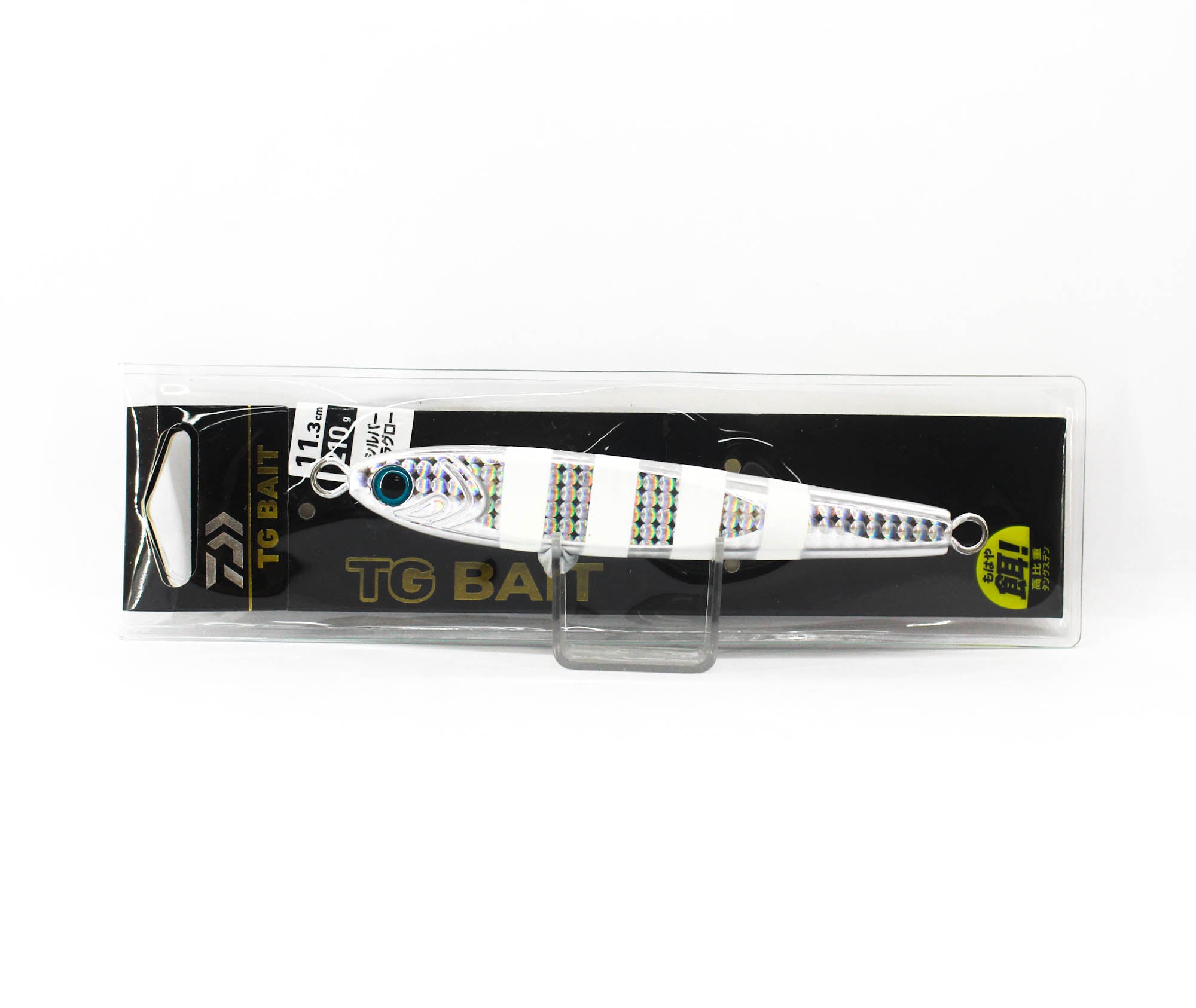 Daiwa Metal Jig TG Bait 210 grams 3D Silver Zebra Glow (8632)