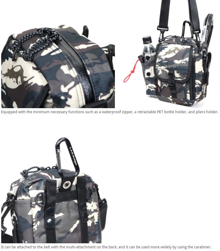 LSD Mini Shoulder Pac Sling Bag Black 20 x 13 x 8 cm (8607)