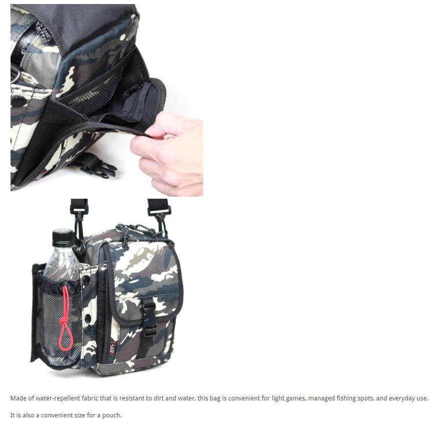 LSD Mini Shoulder Pac Sling Bag Black 20 x 13 x 8 cm (8607)