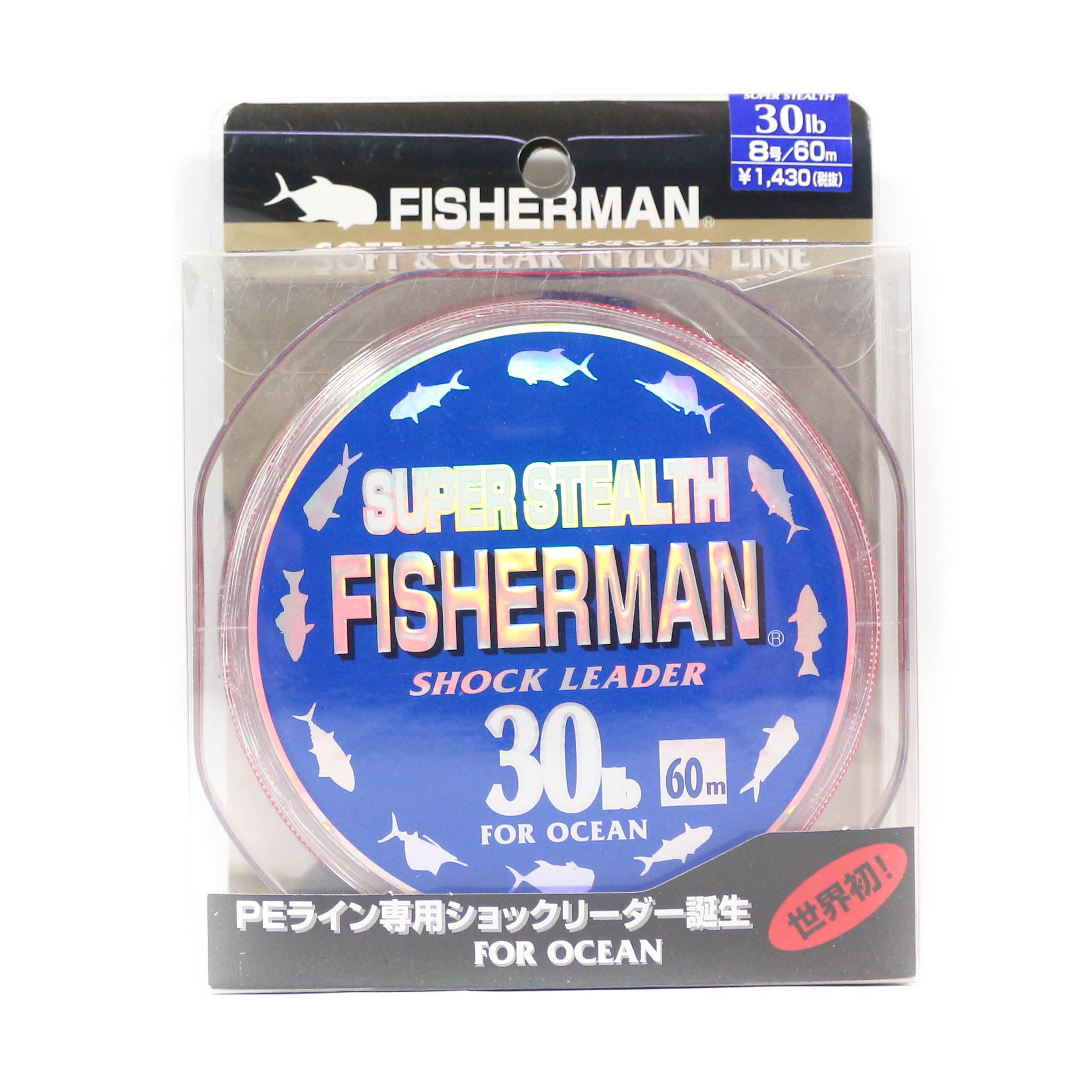 Fisherman Super Stealth Nylon Shock Leader 30 lb x 60 meter (0016)