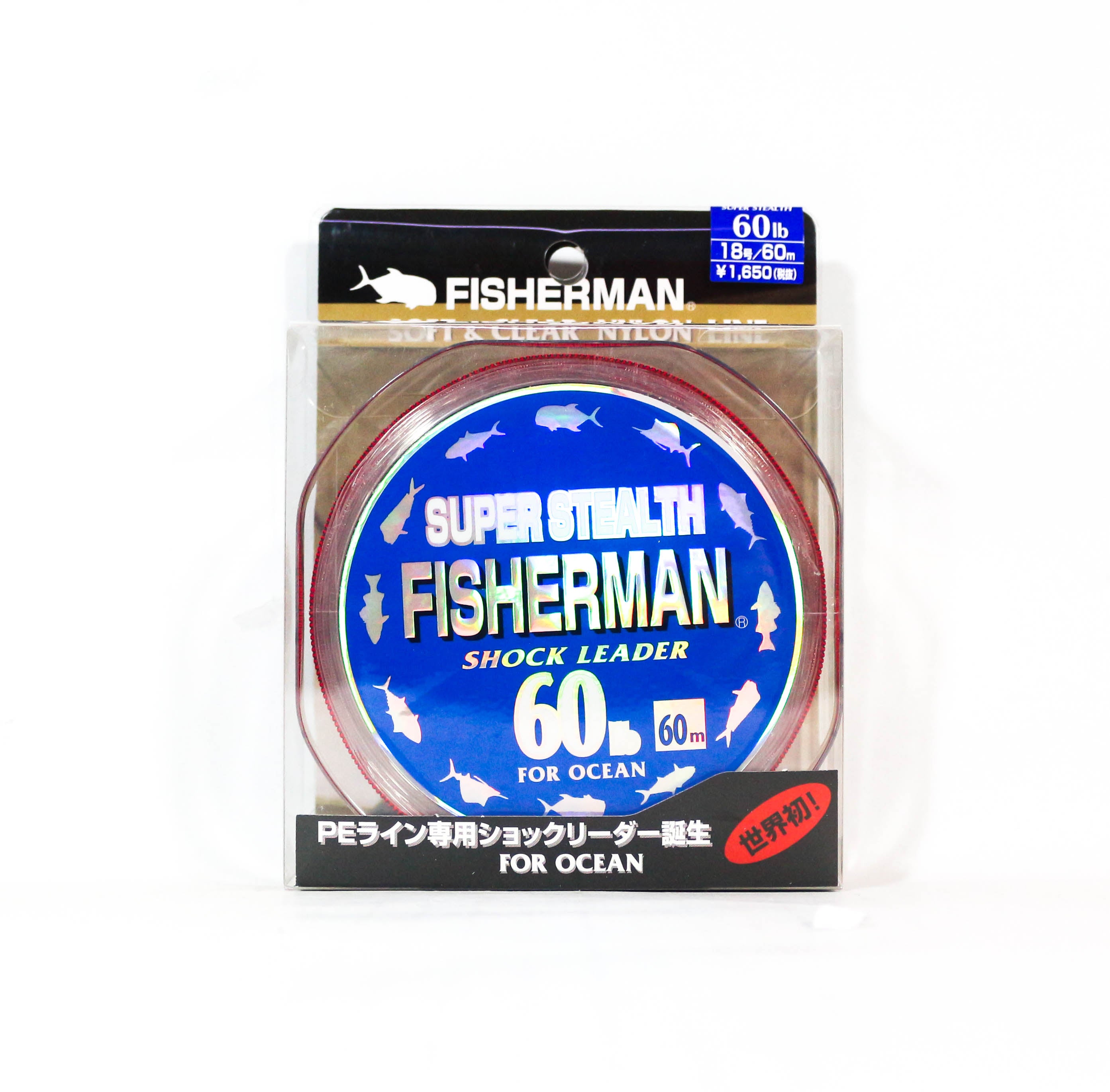 Fisherman Super Stealth Nylon Shock Leader 60 lb x 60 meter (0108)