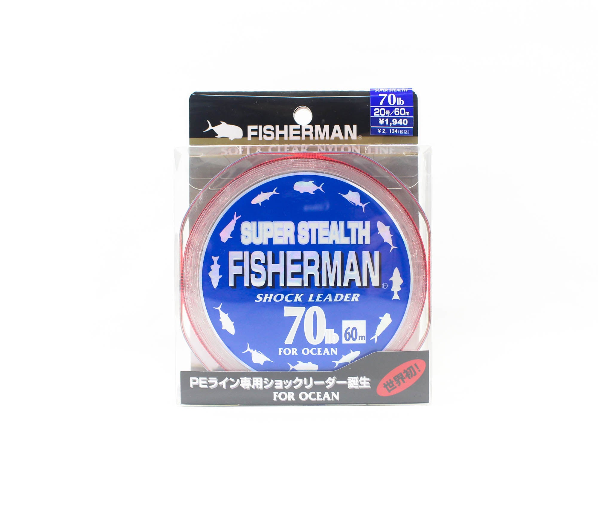 Fisherman Super Stealth Nylon Shock Leader 70 lb x 60 meter (0153)