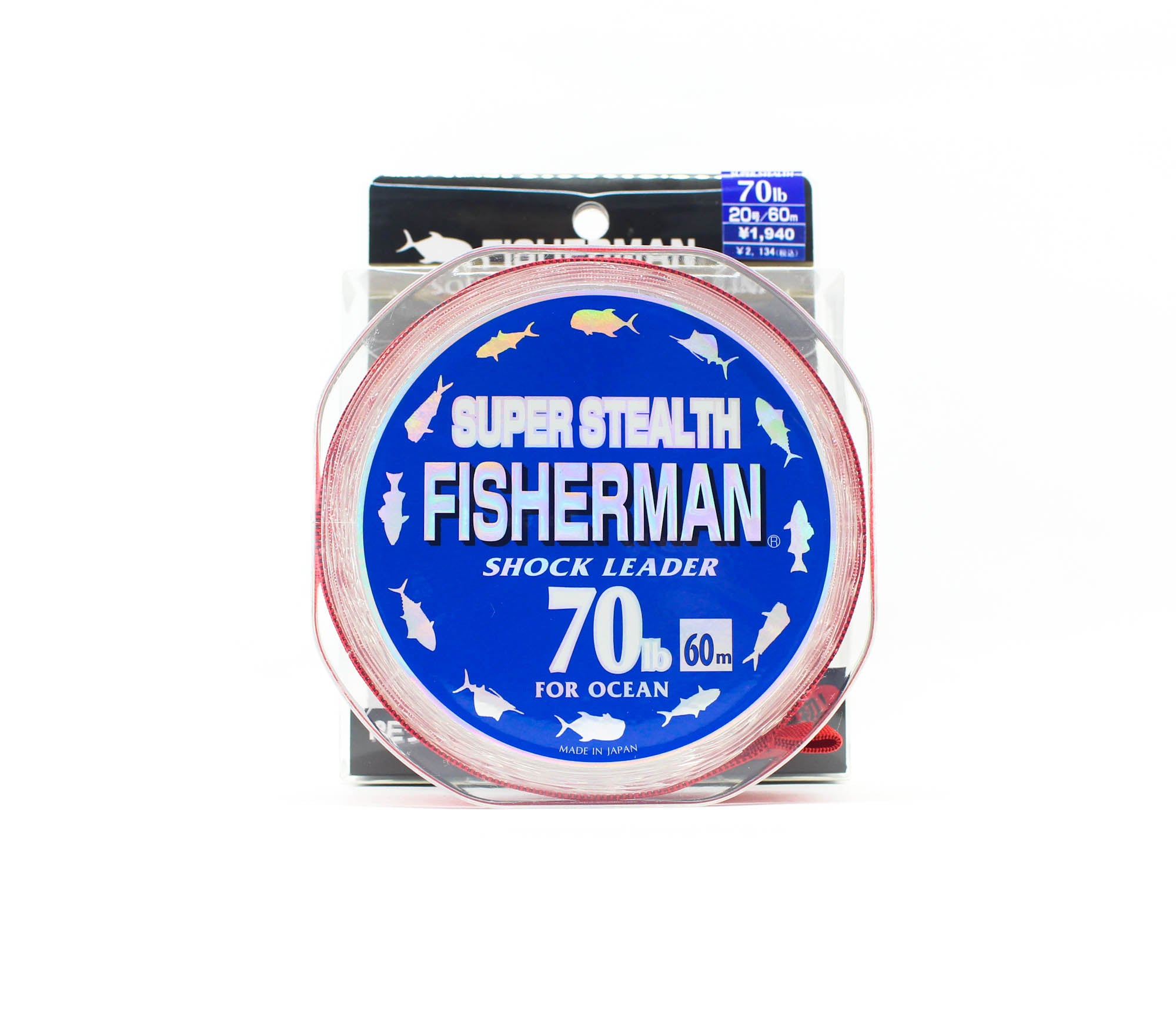 Fisherman Super Stealth Nylon Shock Leader 70 lb x 60 meter (0153)