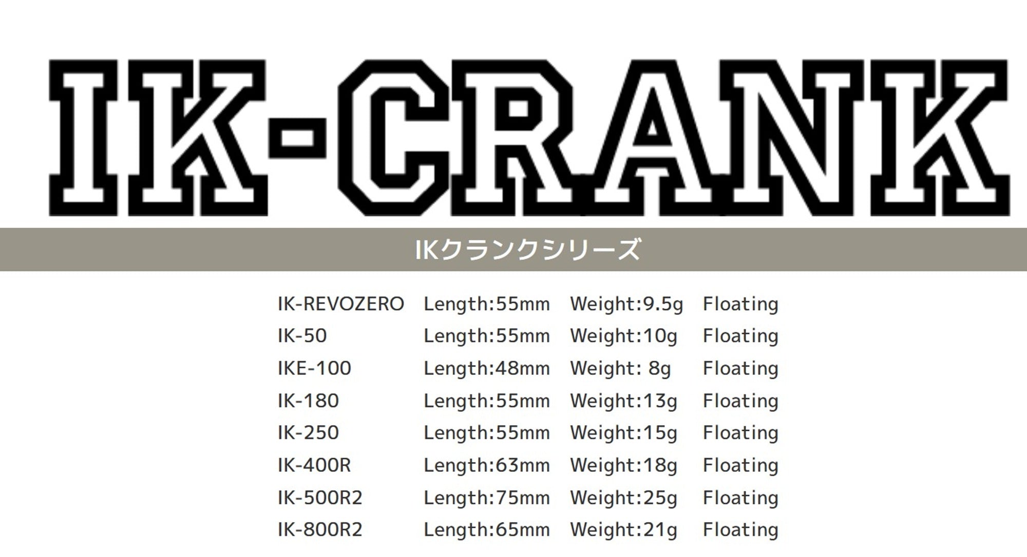 Imakatsu IK 250C 55 mm 15 grams Floating Lure 933 (5321)