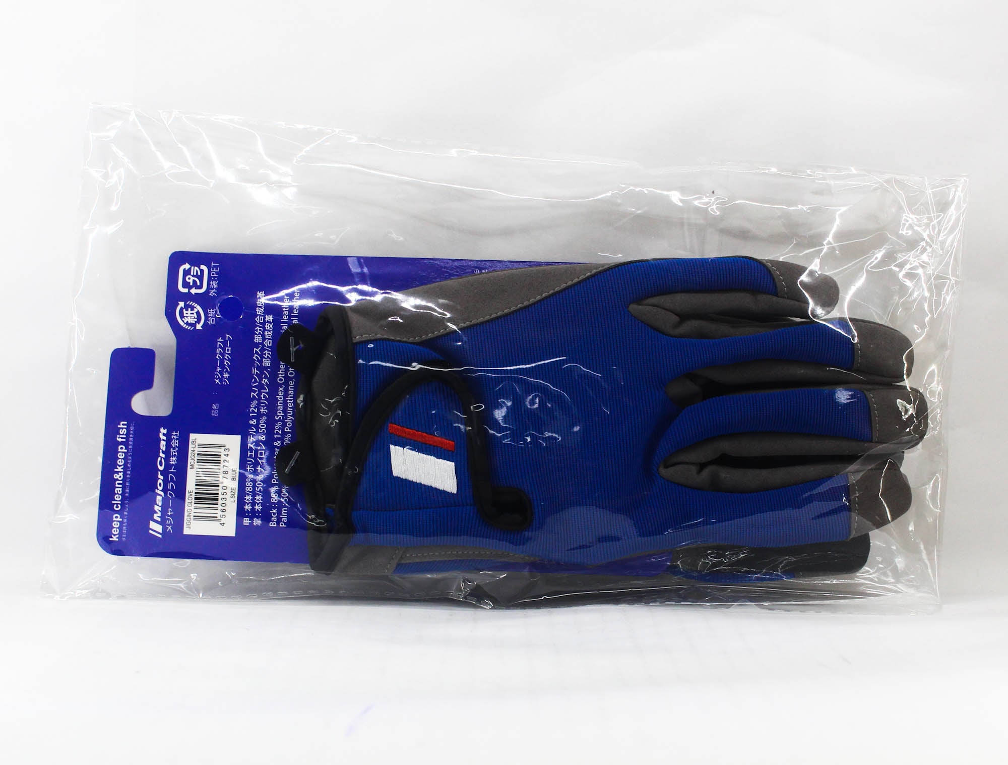 Major Craft Gloves Jigging MCJG24 Size L BL (7243)