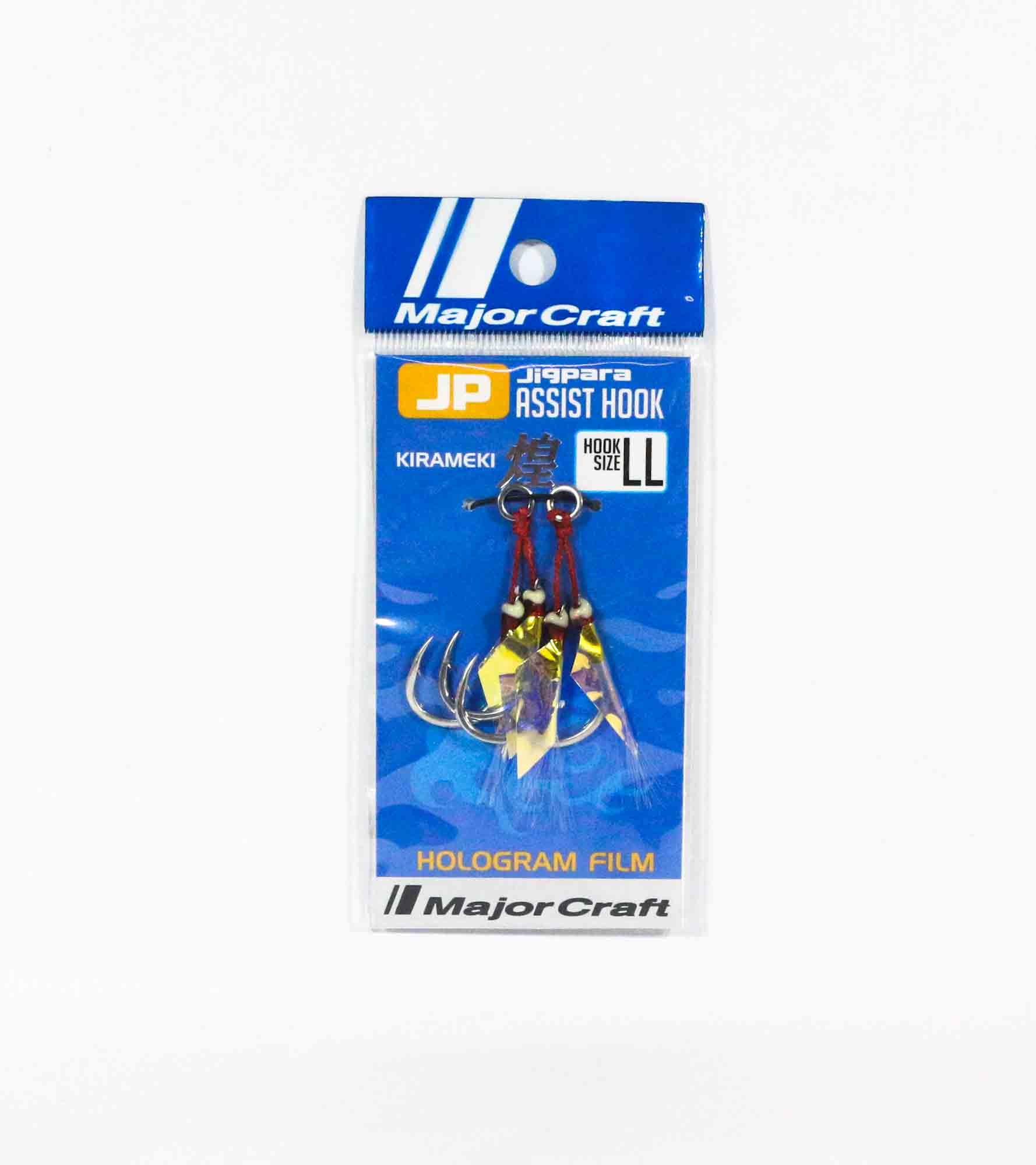 Major Craft JPS-Assist Holo Single Hooks Size LL (Size 2/0) 5/Pack (4531)