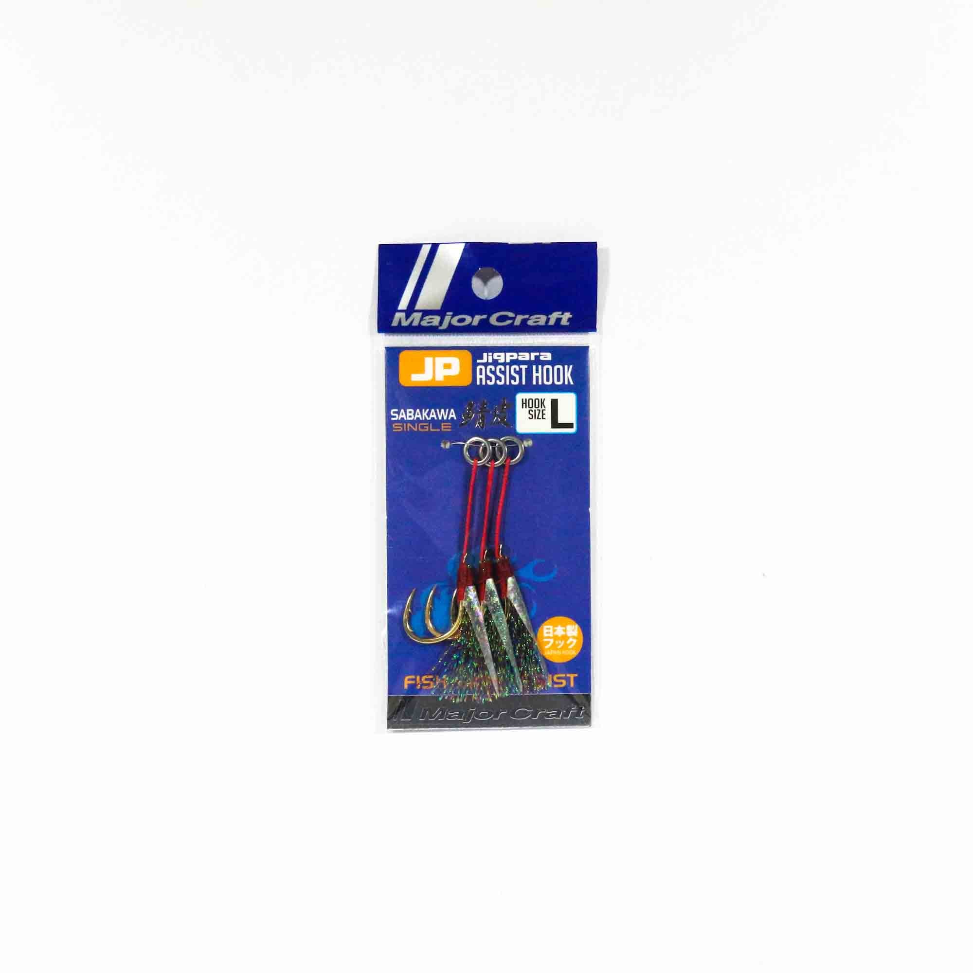 Major Craft JPS Assist Hook Fish Skin 3 pc per pack Size L (4661)
