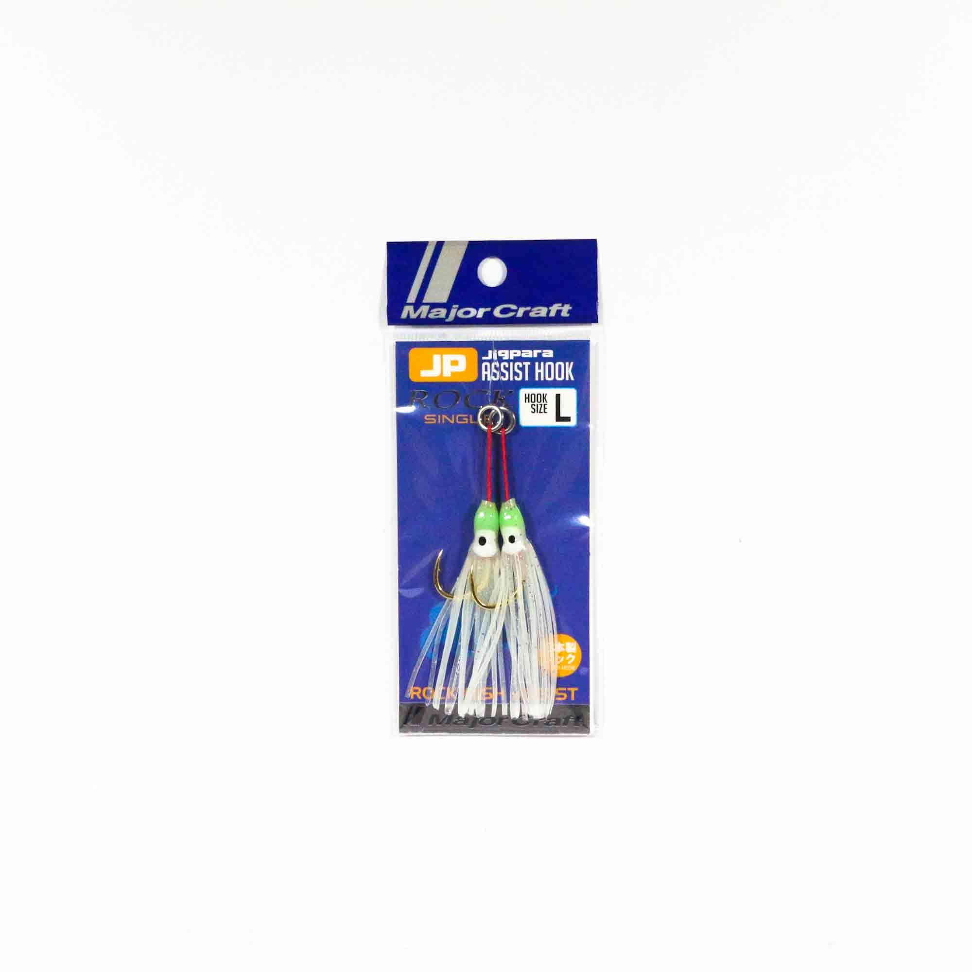 Major Craft JPS Assist Hook Rock Fish 2 pc per pack Size L Glow (4937)
