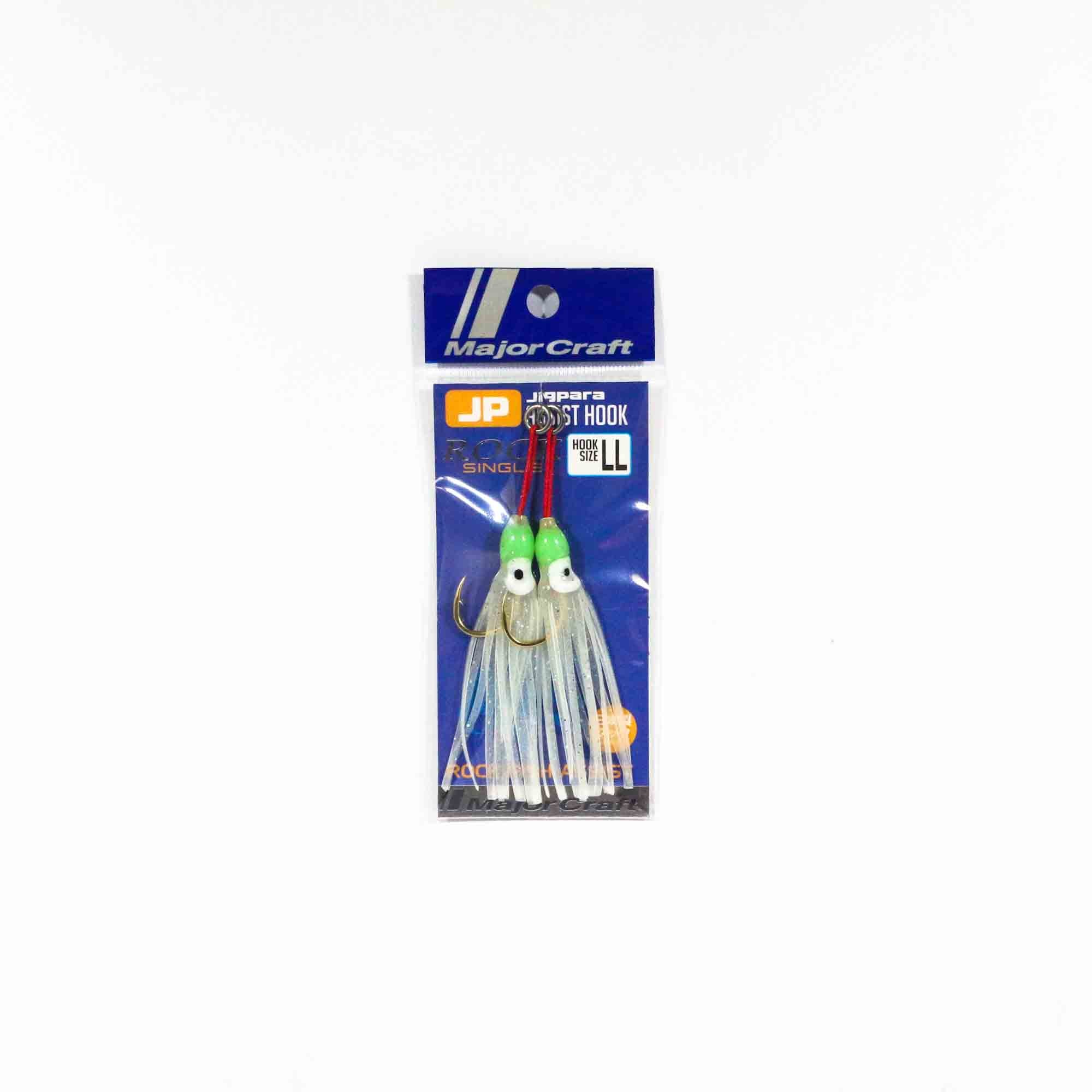 Major Craft JPS Assist Hook Rock Fish 2 pc per pack Size LL Glow (4944)