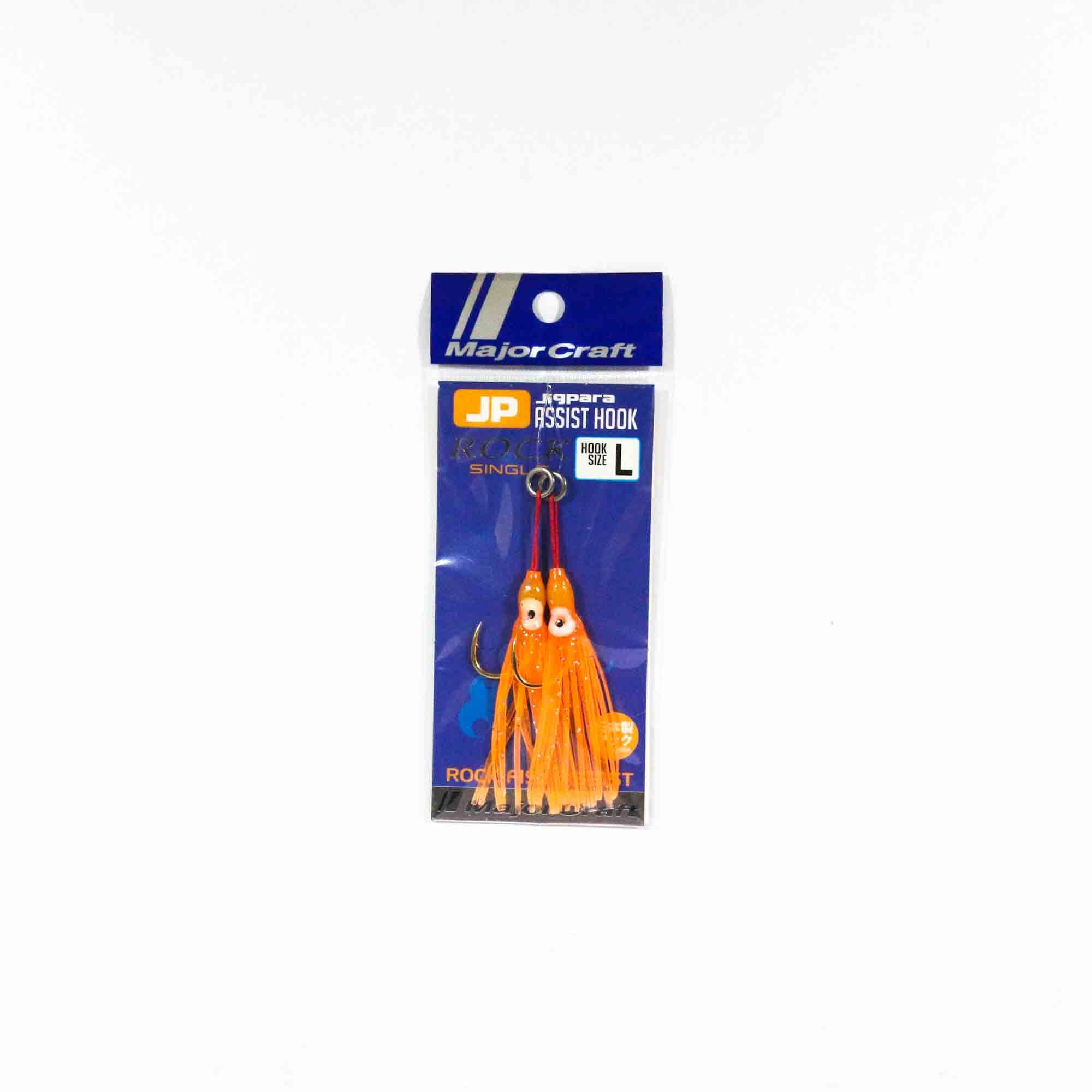 Major Craft JPS Assist Hook Rock Fish 2 pc per pack Size L Orange (5019)