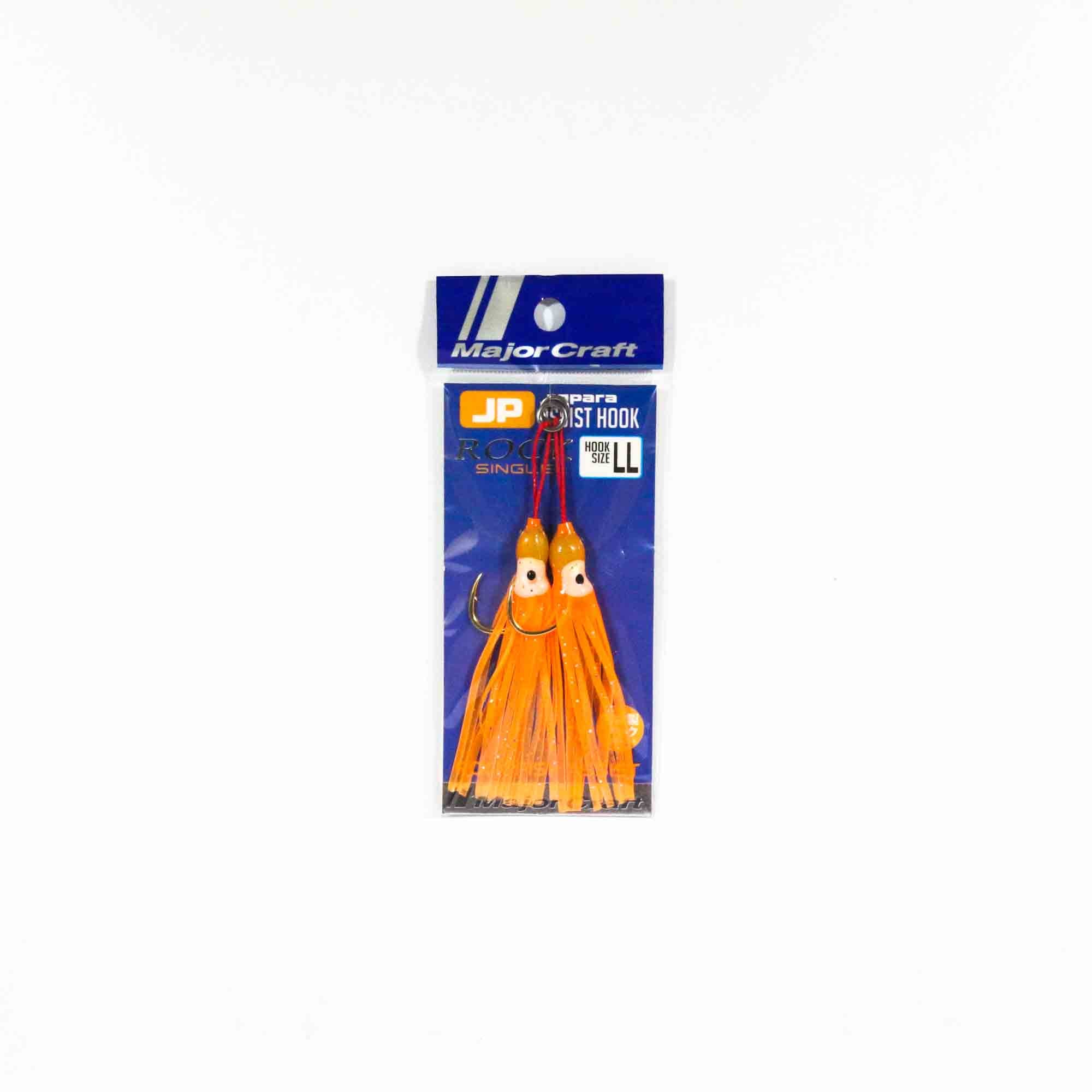 Major Craft JPS Assist Hook Rock Fish 2 pc per pack Size LL Orange (5033)