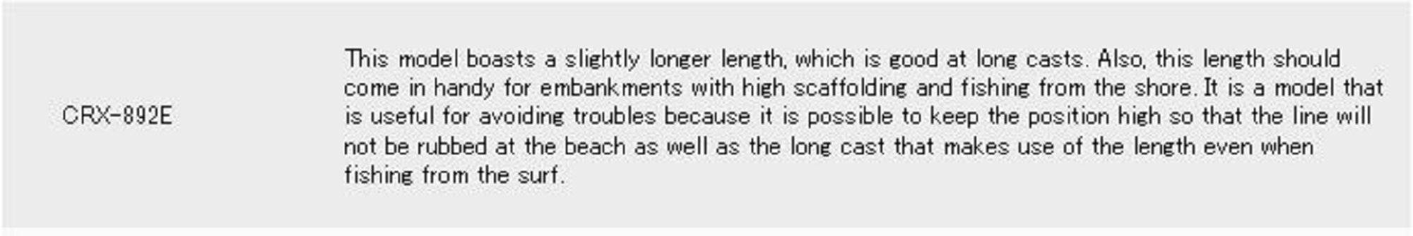 Sale Major Craft Crostage Series Spinning Rod CRX 892E (2235)