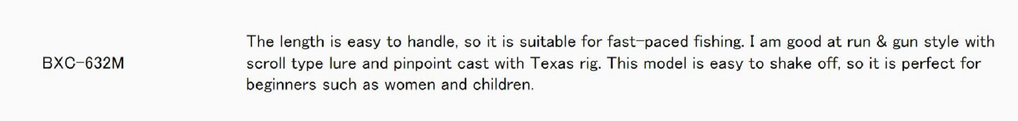 Major Craft Basspara Series Baitcast Rod BXC 632M (6189)