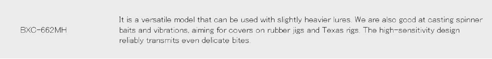 Major Craft Basspara Series Baitcast Rod BXC 662MH (6219)