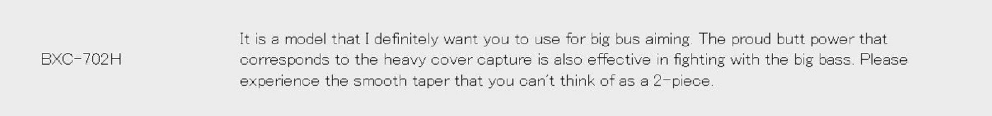 Major Craft Basspara Series Baitcast Rod BXC 702H (6233)