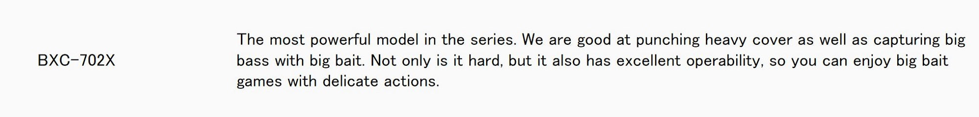 Major Craft Basspara Series Baitcast Rod BXC 702X (6240)