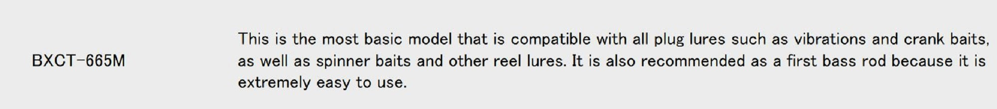 Major Craft Basspara Series Baitcast Rod BXC 665M (6394)