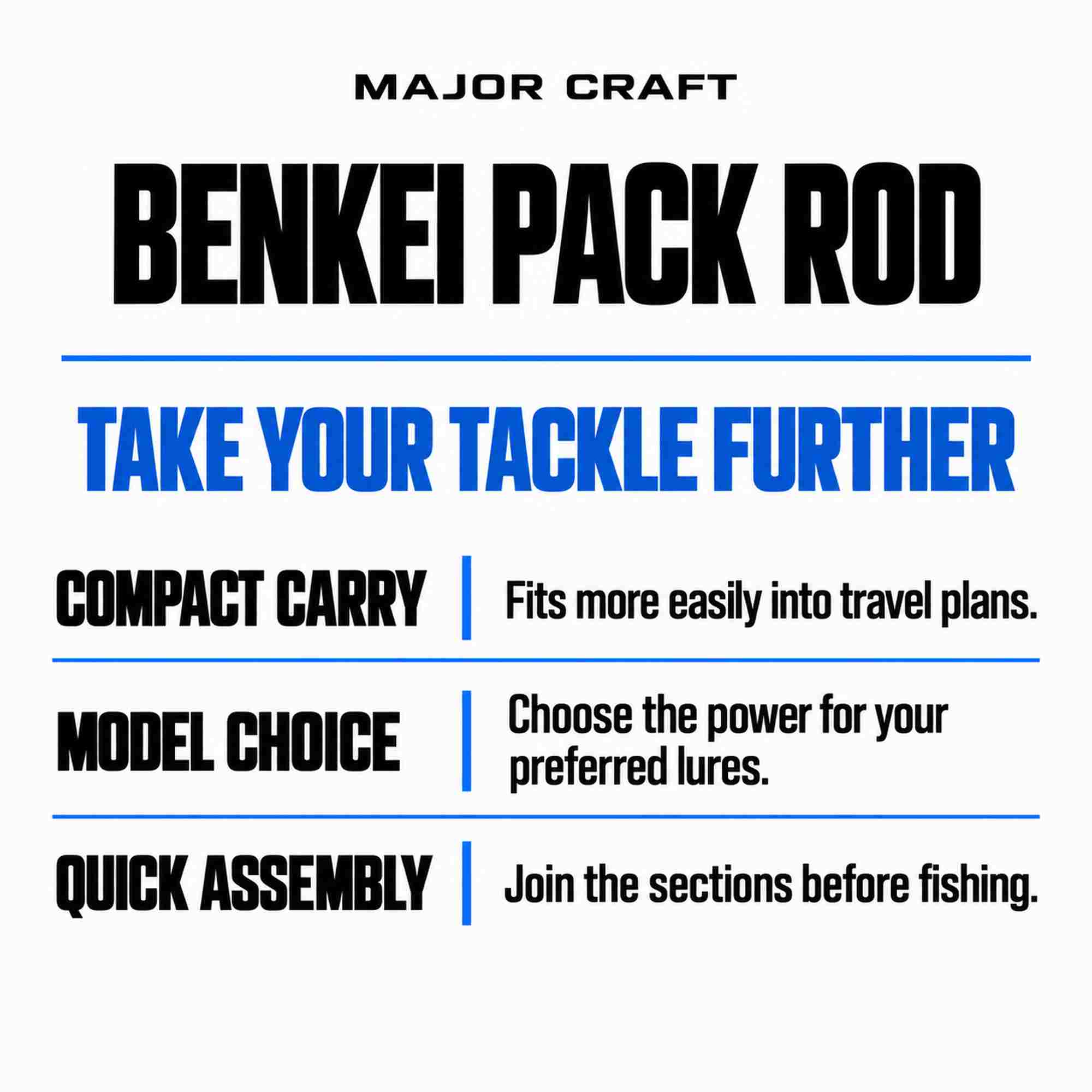 Major Craft Benkei Series Baitcast Rod BIC-664M (7704)