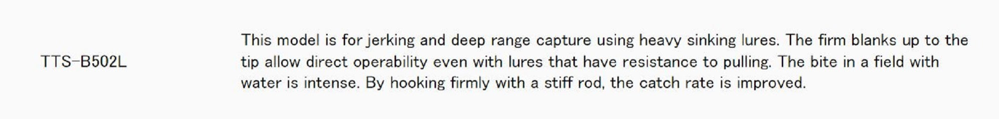 Major Craft Troutino Stream Series Baitcast Rod TTS B502 L (8305)