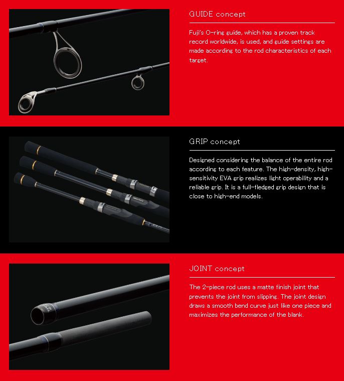 Major Craft First Cast Series Baitcast Rod FCC-702H (8602)