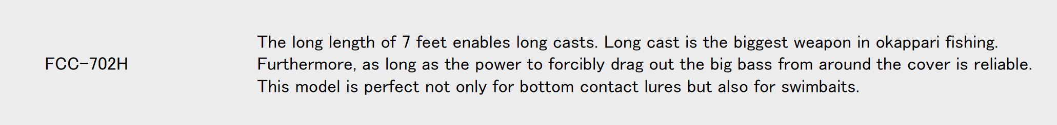 Major Craft First Cast Series Baitcast Rod FCC-702H (8602)