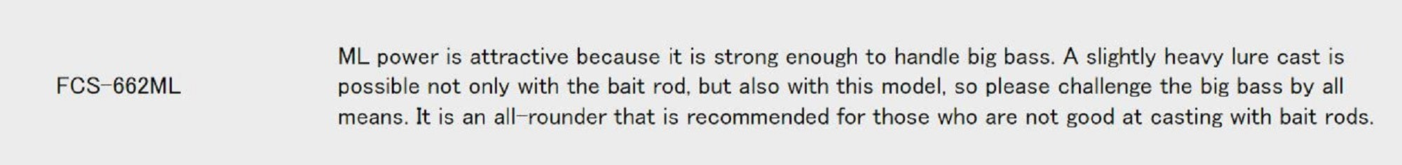 Major Craft First Cast Series Spinning Rod FCS-662ML (8664)