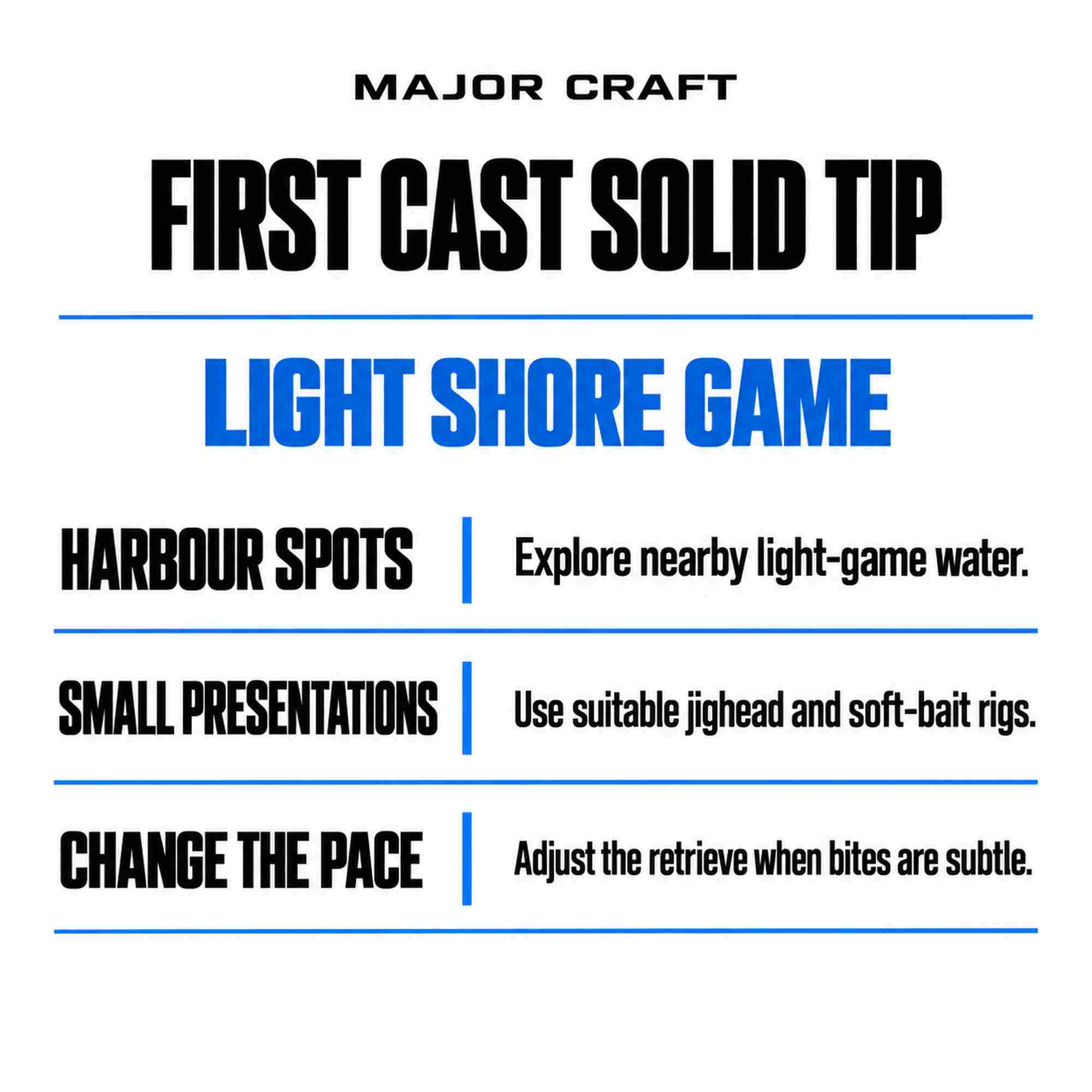 Major Craft First Cast Series Spinning Rod FCS-S682AJI (8732)
