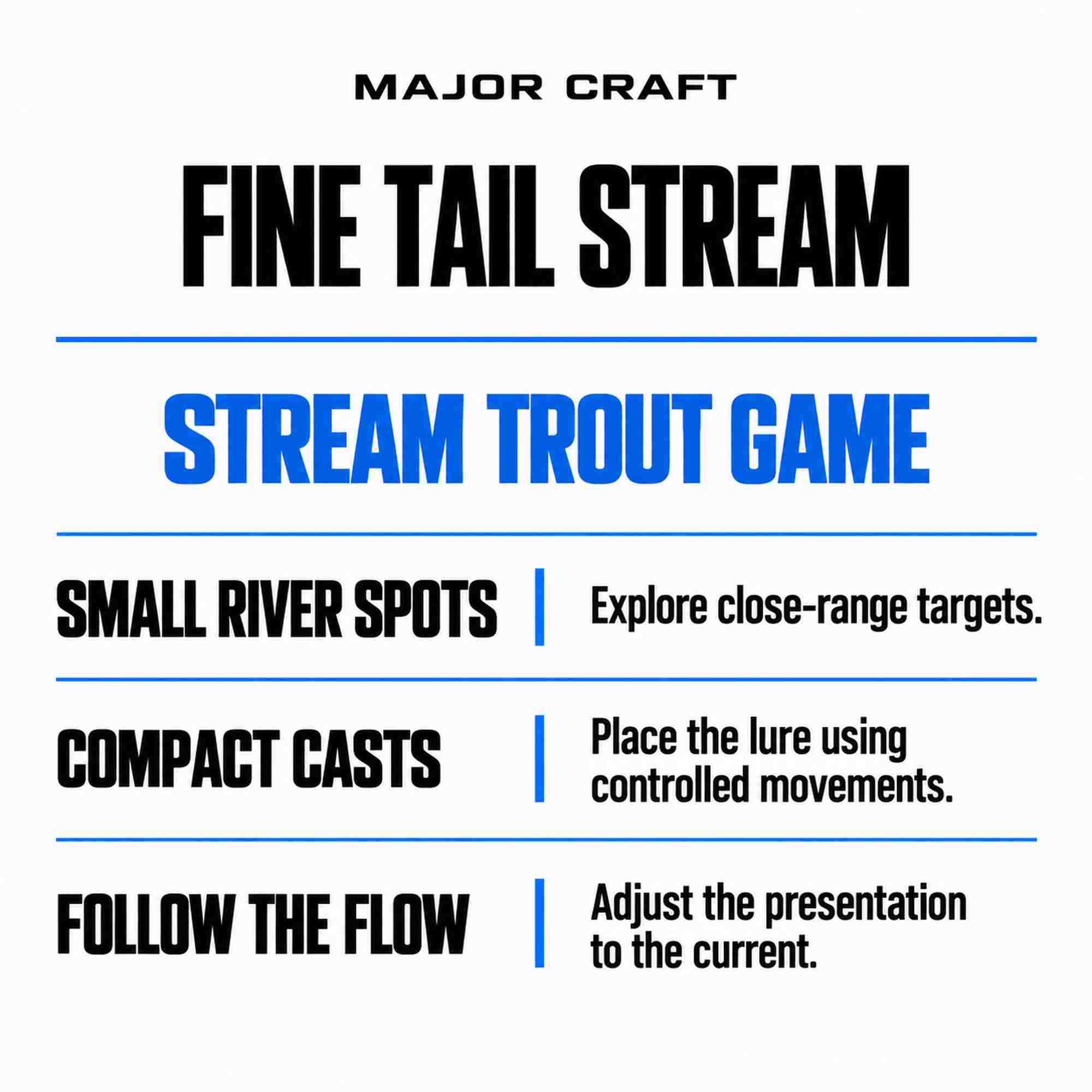 Major Craft Fine Tail Series Baitcast Rod FSX-B452L (1862)