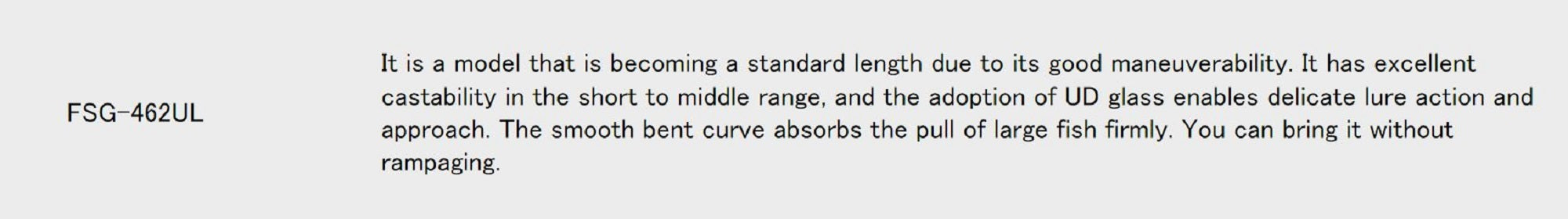 Major Craft Fine Tail Series Spinning Rod FSG 462 UL (2128)