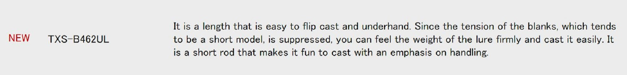 Major Craft Trapara Series Baitcast Rod TXS B462 UL (2203)