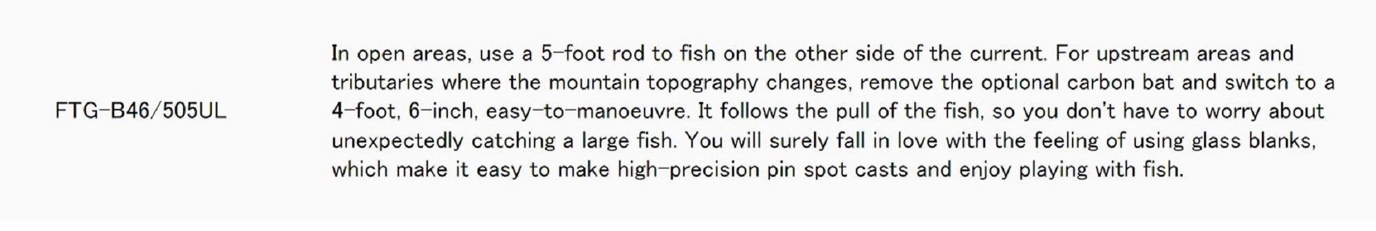 Sale Major Craft Fine Tail Series Baitcast Rod FTG B46/505UL (2272)
