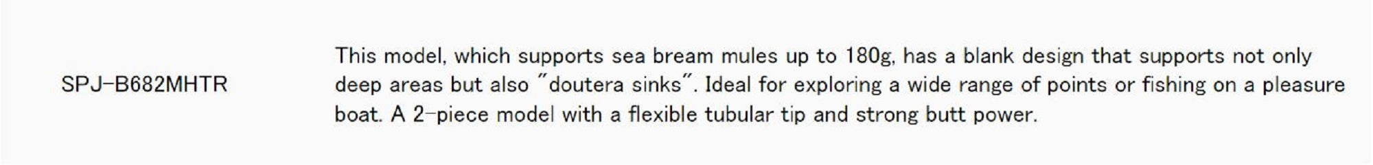 Sale Major Craft Solpara Series Baitcast Rod SPJ B682 MH/TR (1754)