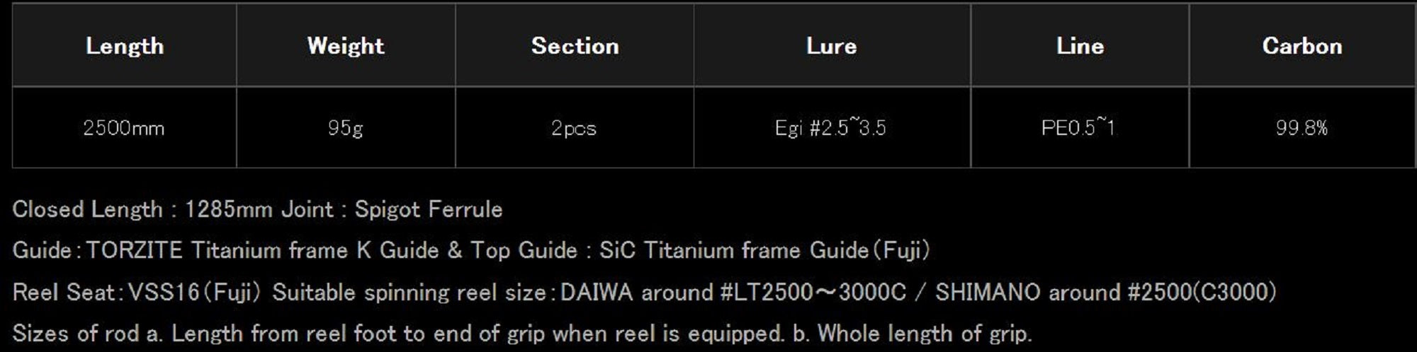 Yamaga Sale Rod Spinning Calista 82ML TZ Nano Eging 2.5-3.5 (5023)