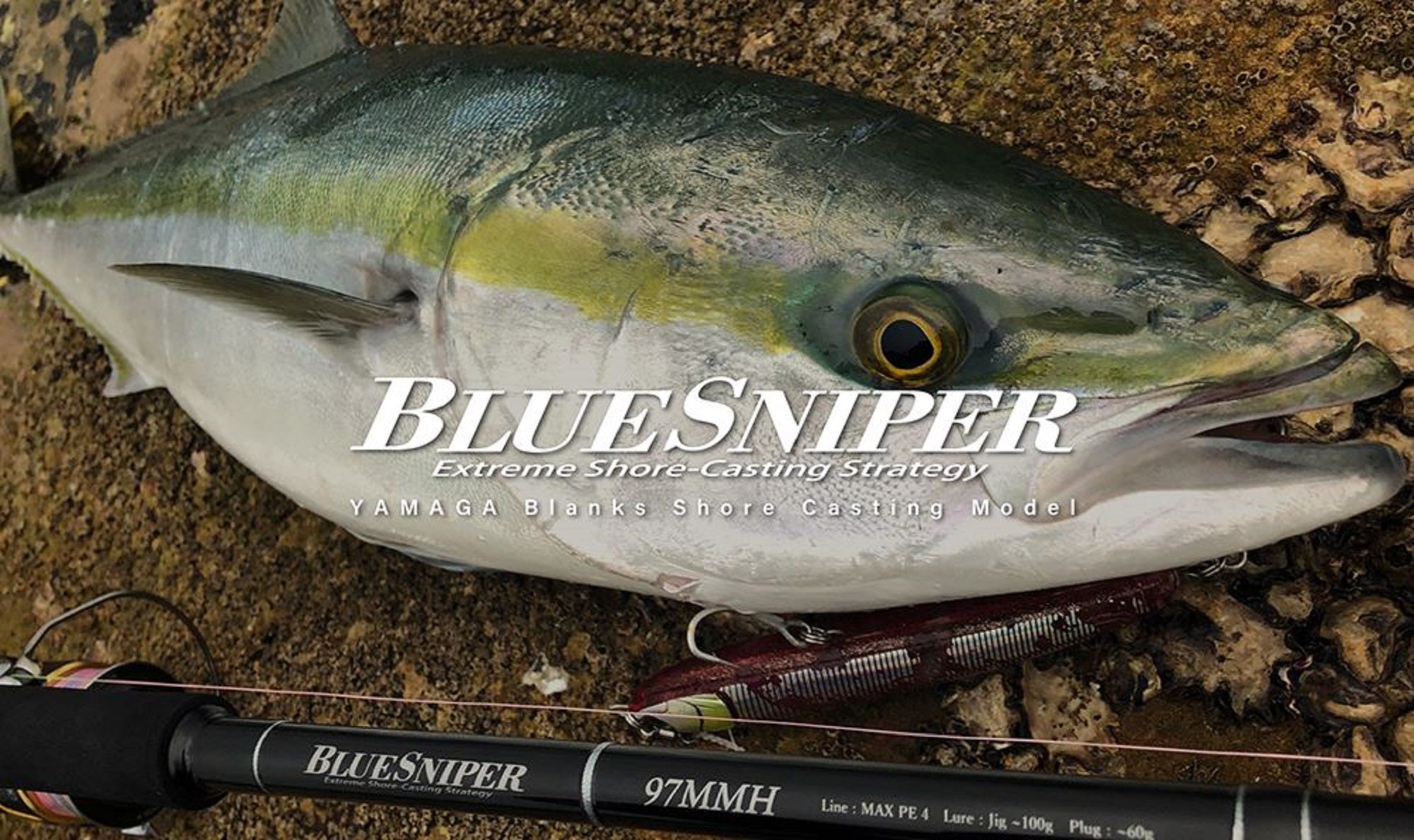 Yamaga Rod Spinning Shore Casting Model Blue Sniper BS-96ML (5986)