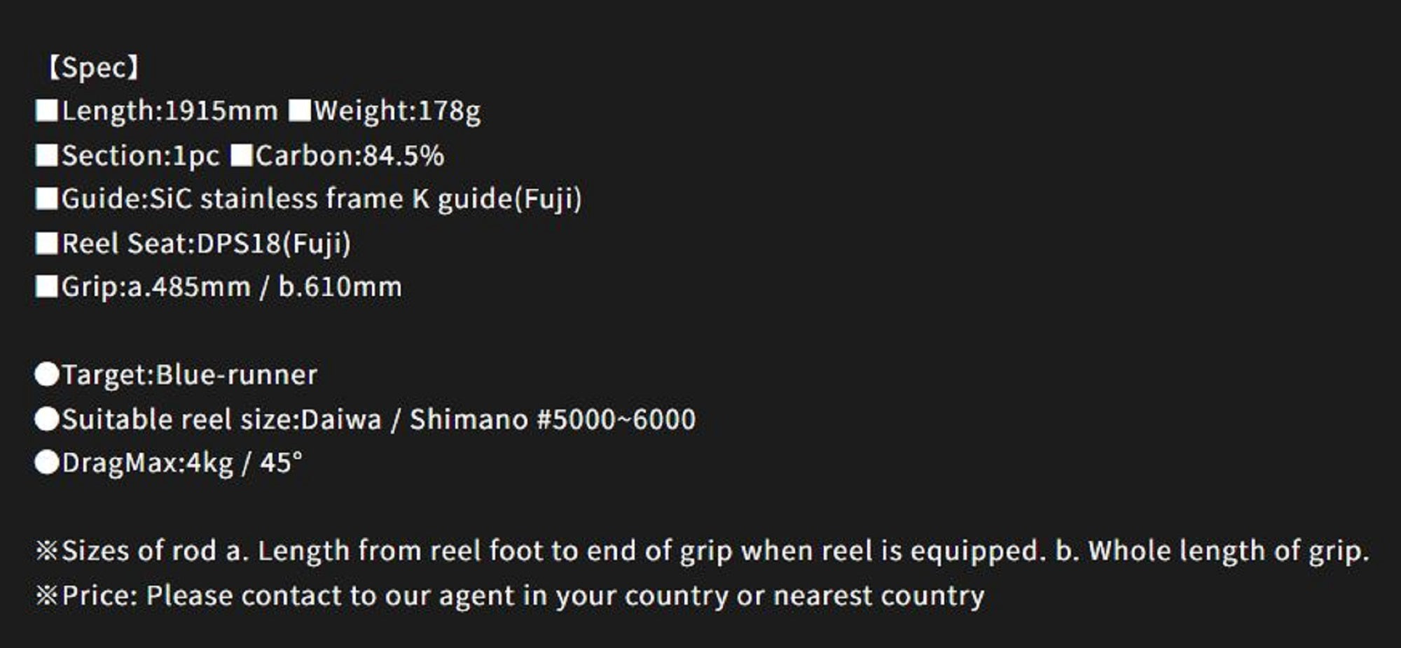 Sale Yamaga Rod Spinning Jigging Model Galahad Basic GA-633S (7317)