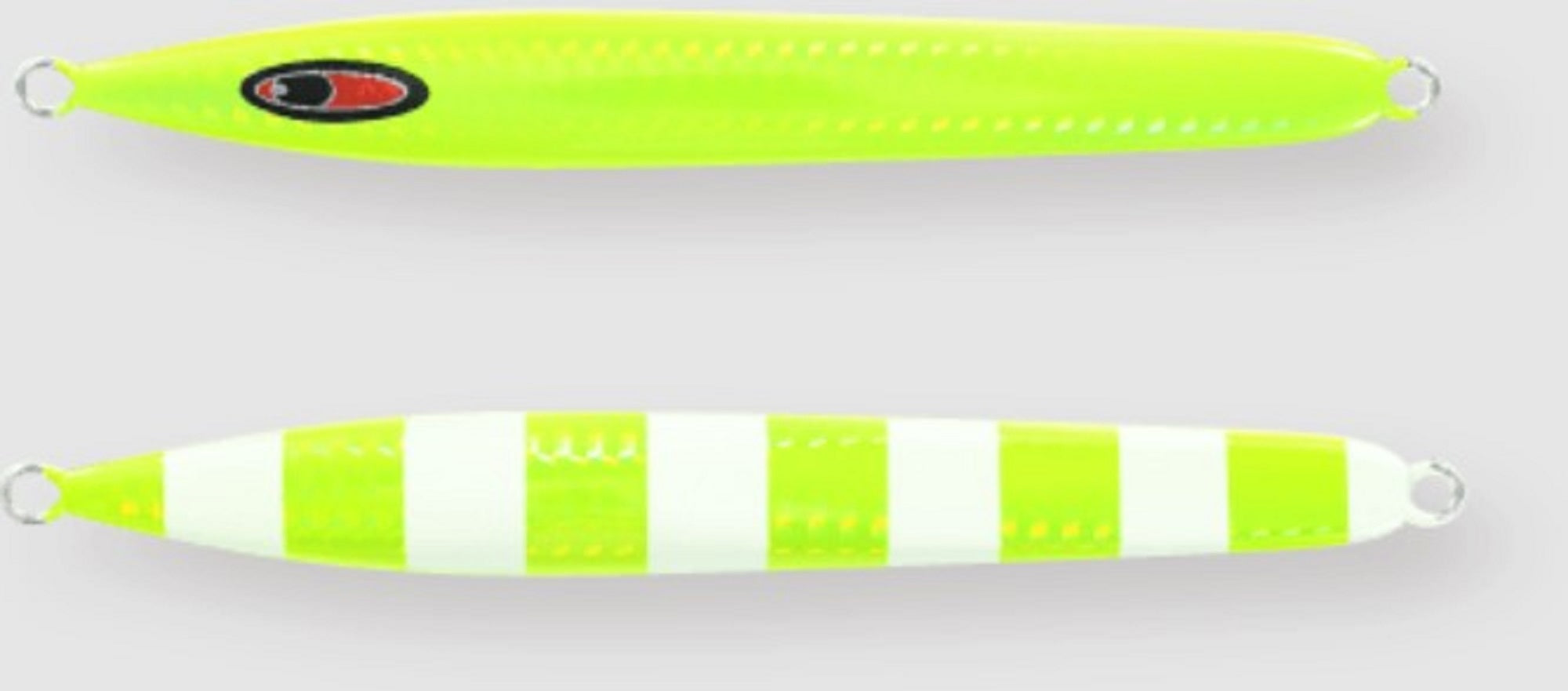 Seafloor Control Metal Jig Arc 140 grams Chart Yellow Zebra Glow GR (0982)