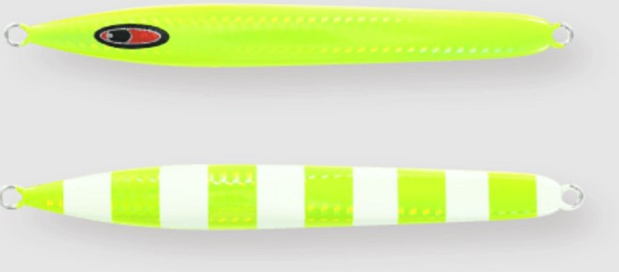 Seafloor Control Metal Jig Arc 170 grams Chart Yellow Zebra Glow GR (0999)