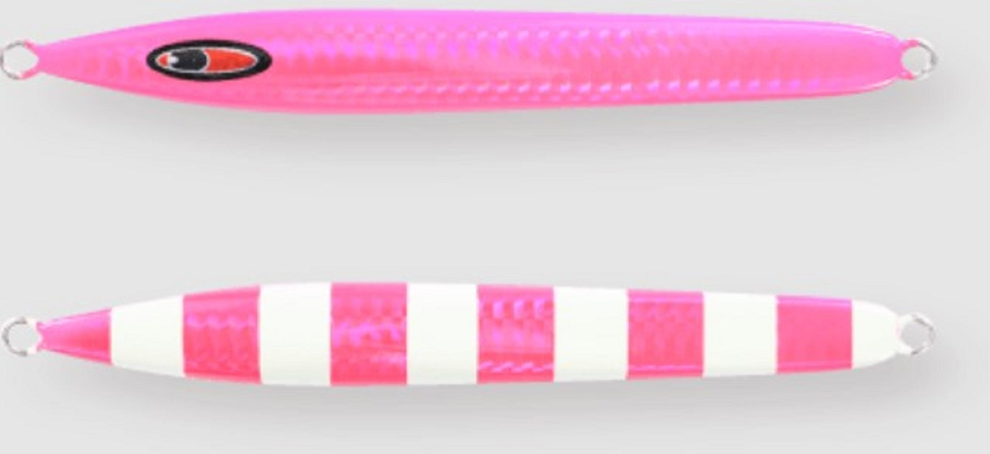 Seafloor Control Metal Jig Arc 170 grams Chart Pink Zebra Glow GR (0929)