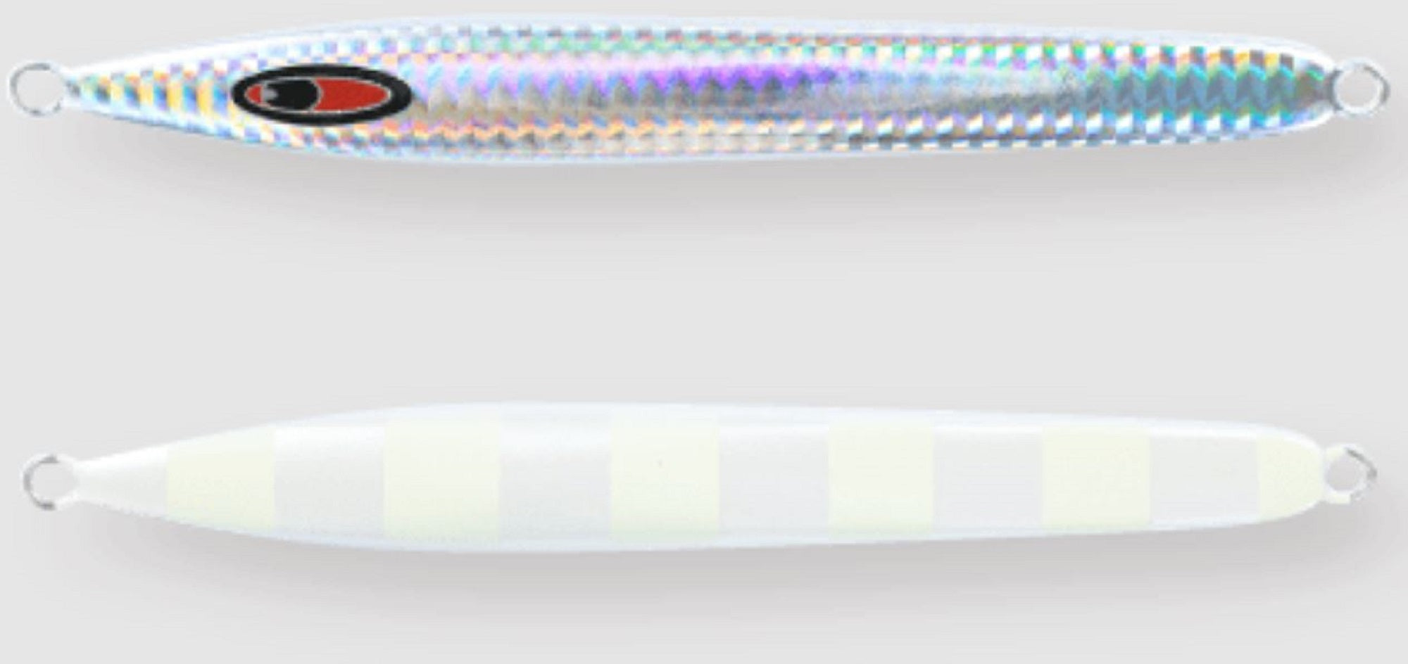 Seafloor Control Metal Jig Arc 120 grams Pearl Zebra Glow GR (6358)