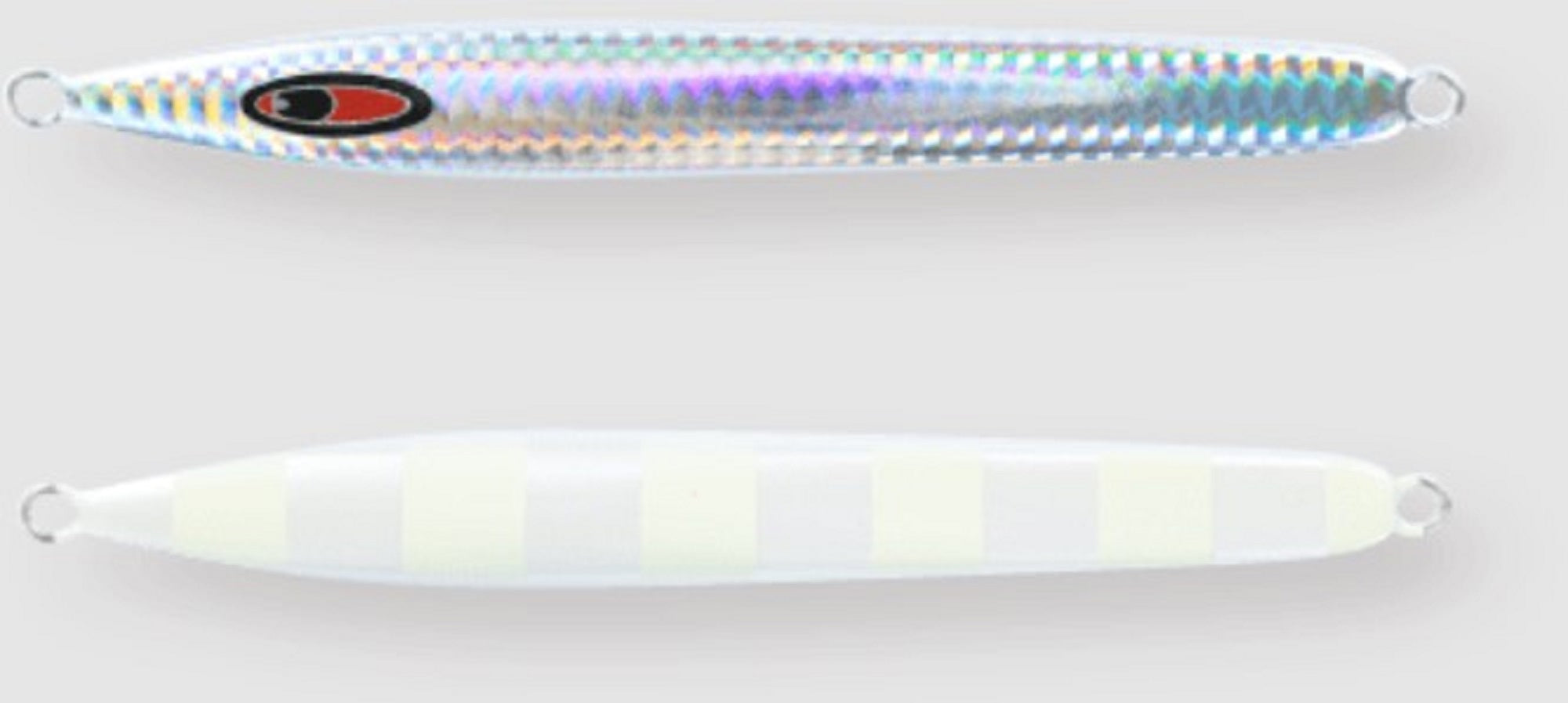 Seafloor Control Metal Jig Arc 260 grams Pearl Zebra Glow GR (6402)