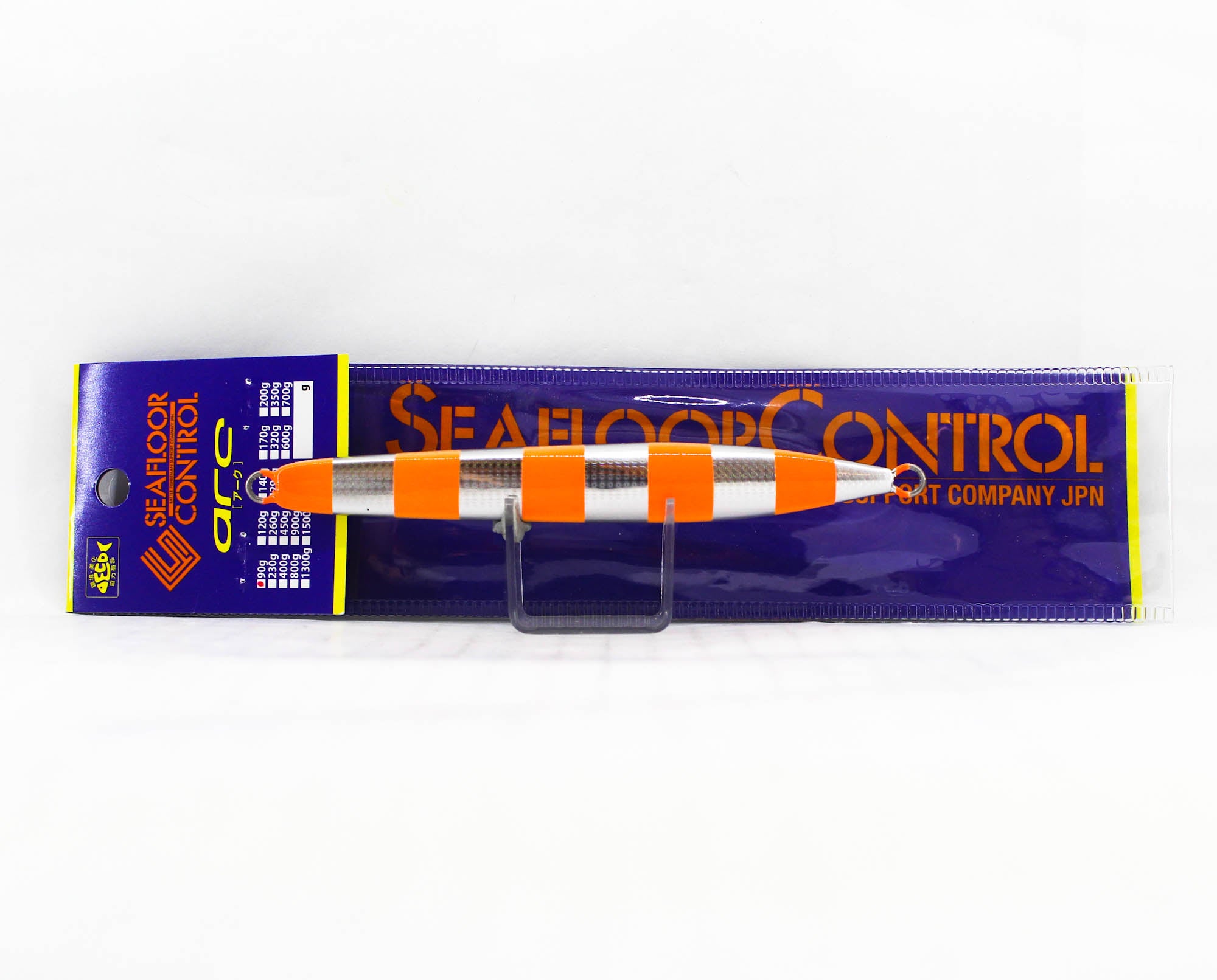 Seafloor Control Metal Jig Arc 90 grams Zebra Orange GR (7485)