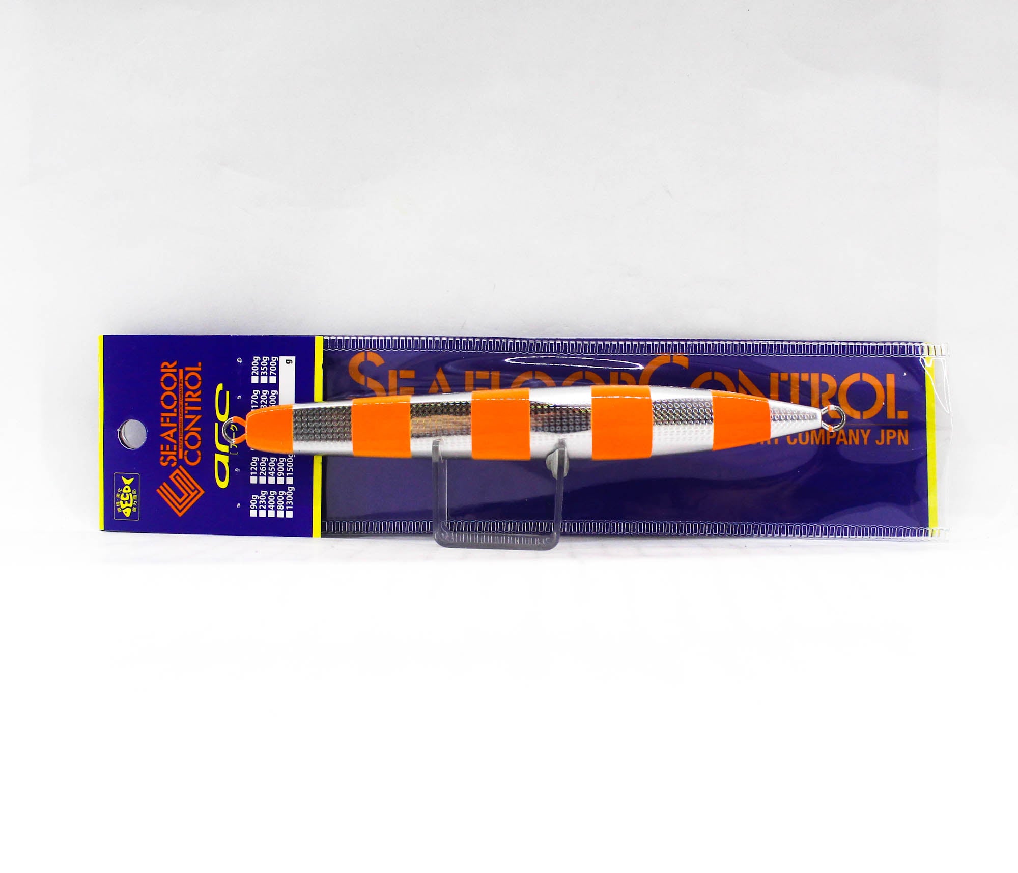 Seafloor Control Metal Jig Arc 170 grams Zebra Orange GR (7515)