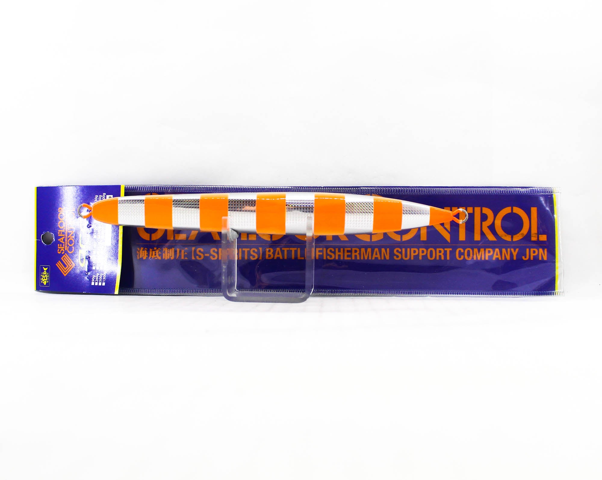 Seafloor Control Metal Jig Arc 350 grams Zebra Orange GR (7577)